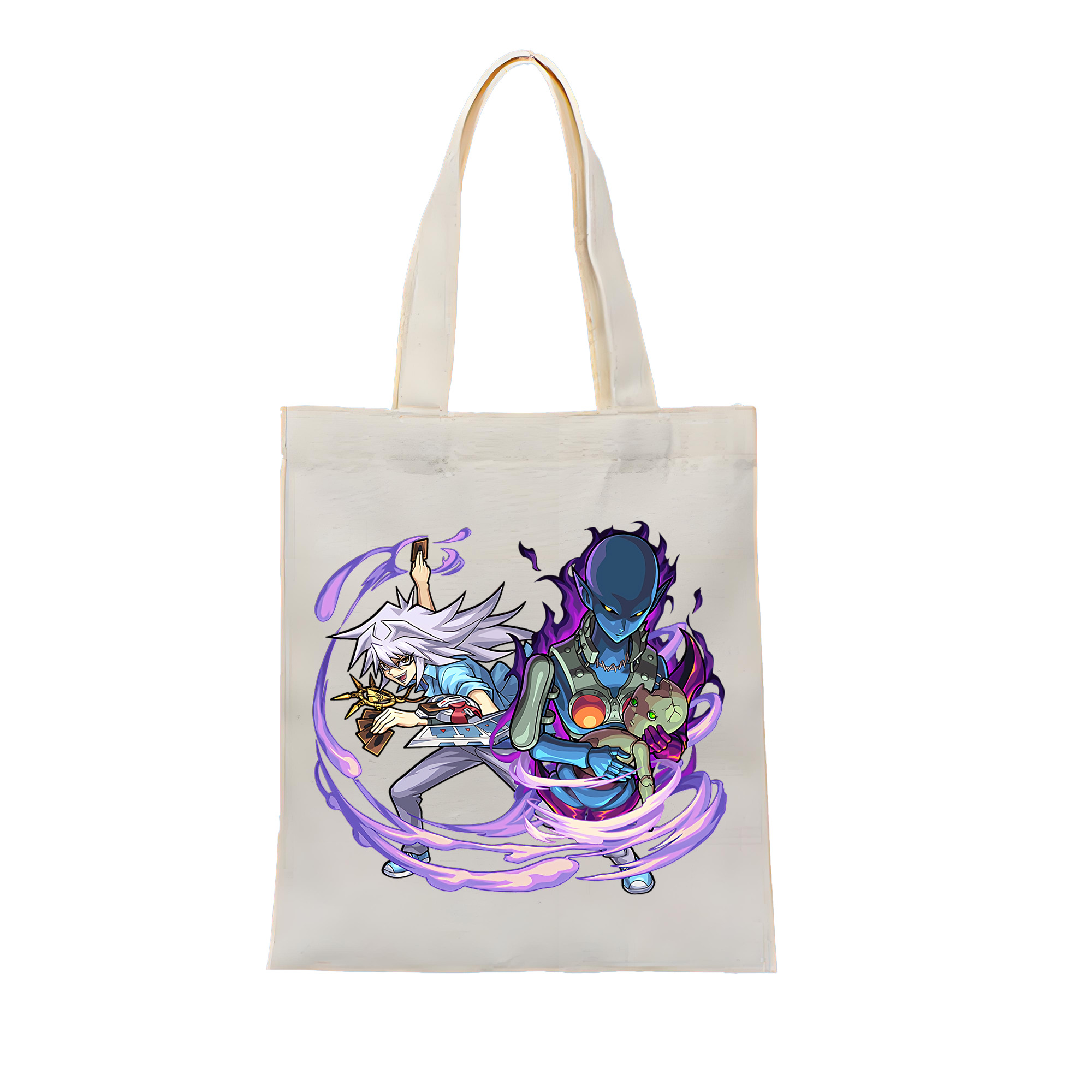 （画像用） 遊☆戯☆王 Yu-Gi-Oh! 縦型キャンバス生地手提げバッグ　トートバッグ