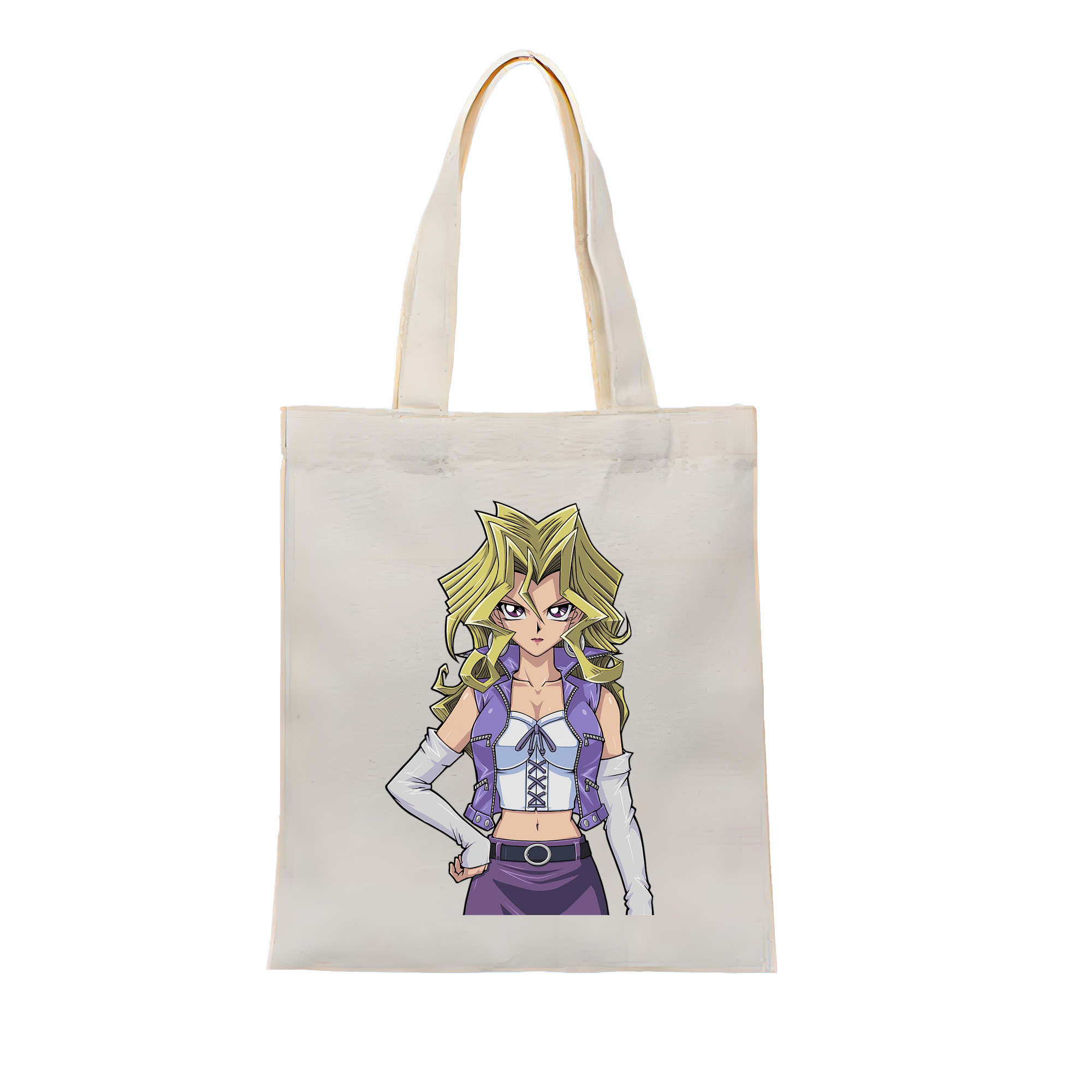 （画像用） 遊☆戯☆王 Yu-Gi-Oh! 縦型キャンバス生地手提げバッグ　トートバッグ