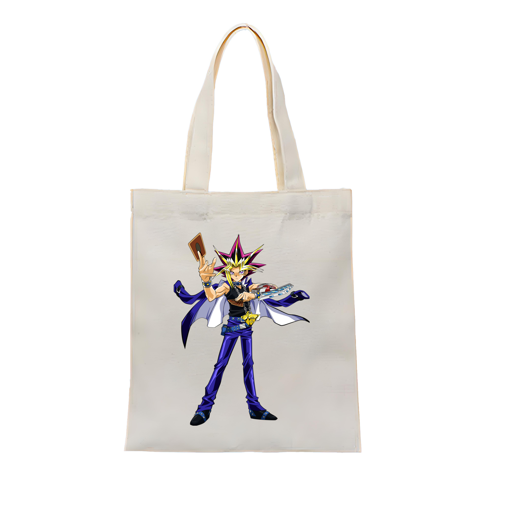 （画像用） 遊☆戯☆王 Yu-Gi-Oh! 縦型キャンバス生地手提げバッグ　トートバッグ