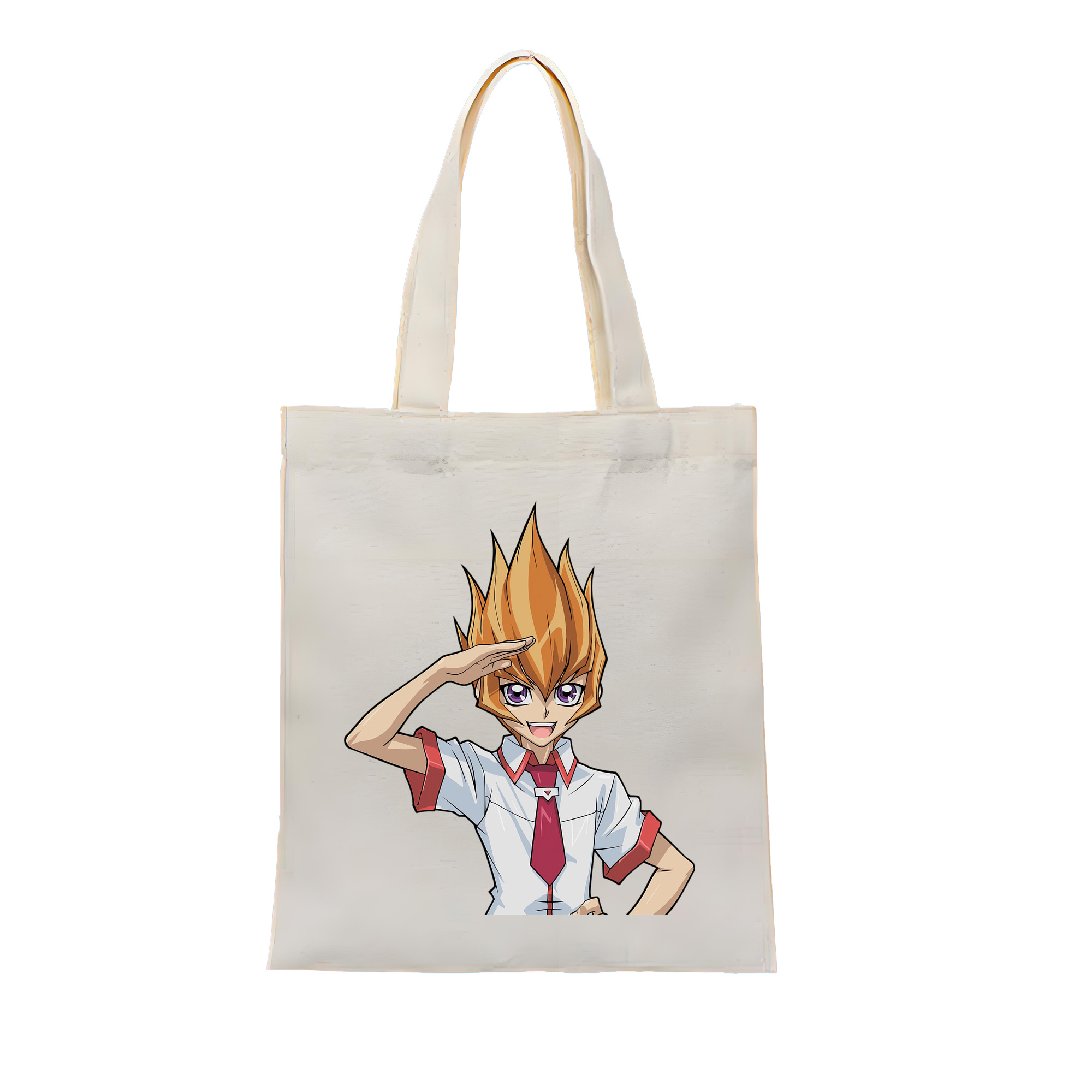 （画像用） 遊☆戯☆王 Yu-Gi-Oh! 縦型キャンバス生地手提げバッグ　トートバッグ