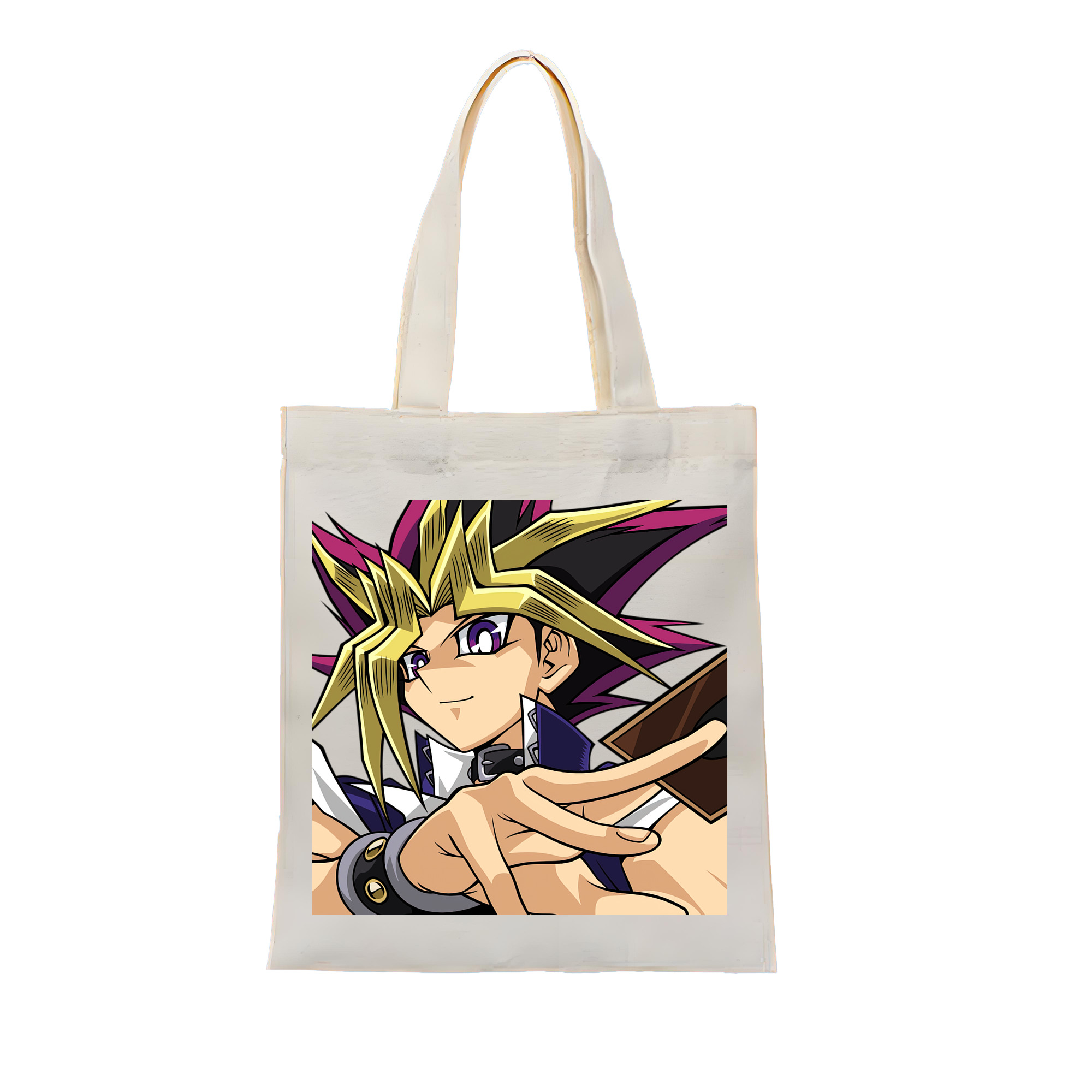 （画像用） 遊☆戯☆王 Yu-Gi-Oh! 縦型キャンバス生地手提げバッグ　トートバッグ
