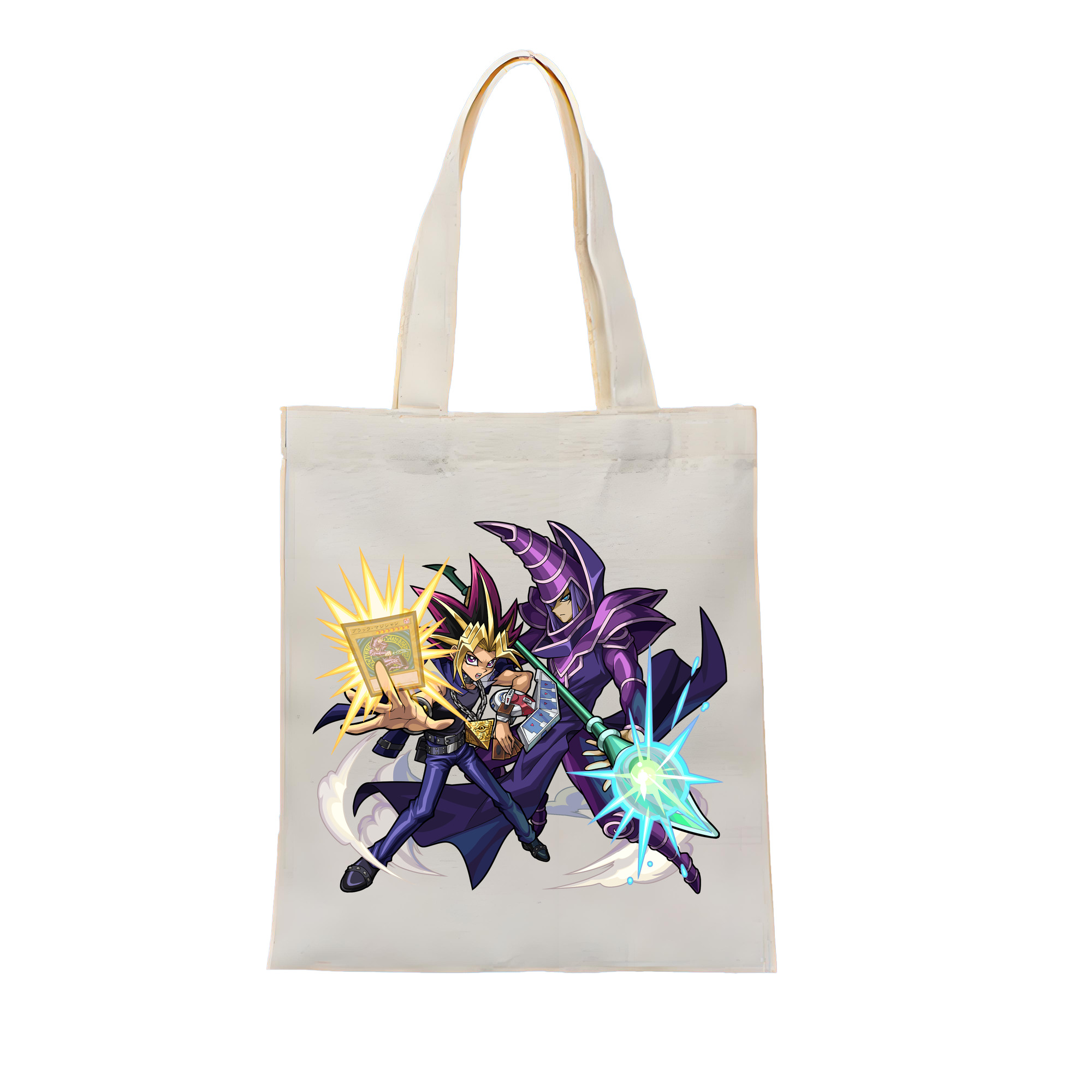 （画像用） 遊☆戯☆王 Yu-Gi-Oh! 縦型キャンバス生地手提げバッグ　トートバッグ