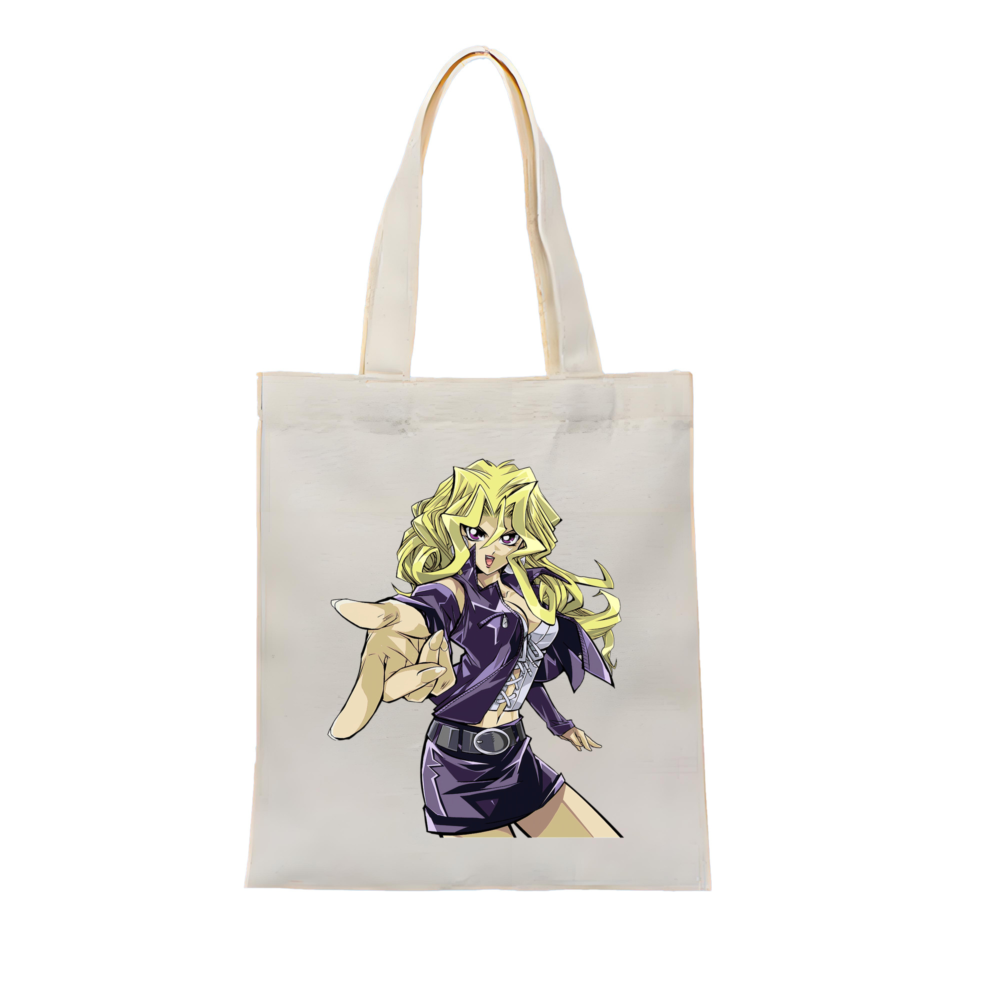 （画像用） 遊☆戯☆王 Yu-Gi-Oh! 縦型キャンバス生地手提げバッグ　トートバッグ
