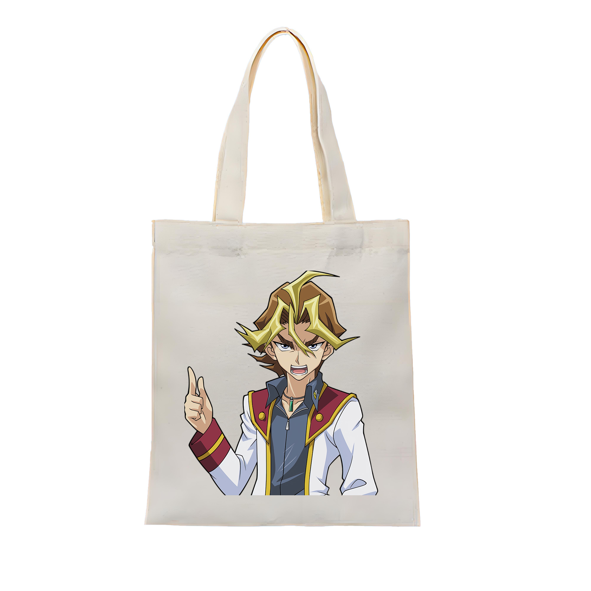 （画像用） 遊☆戯☆王 Yu-Gi-Oh! 縦型キャンバス生地手提げバッグ　トートバッグ