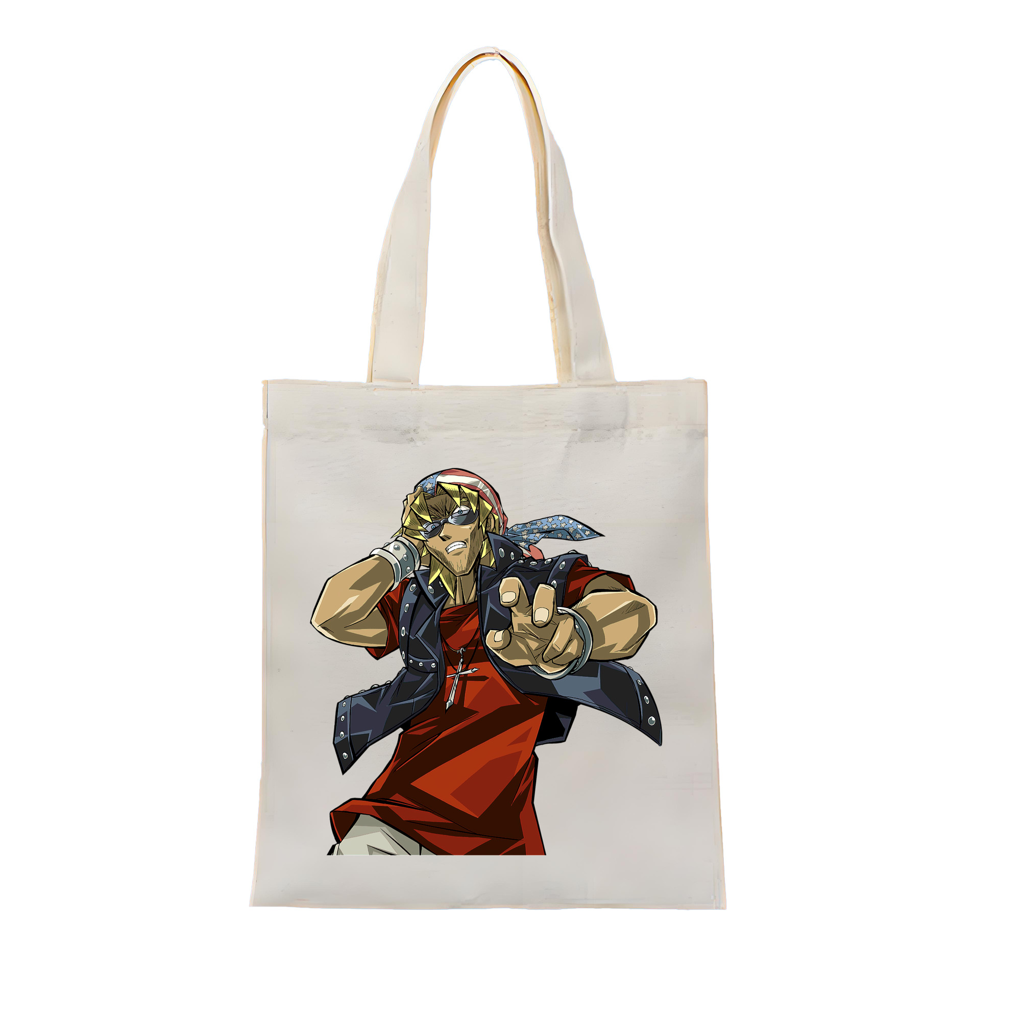 （画像用） 遊☆戯☆王 Yu-Gi-Oh! 縦型キャンバス生地手提げバッグ　トートバッグ