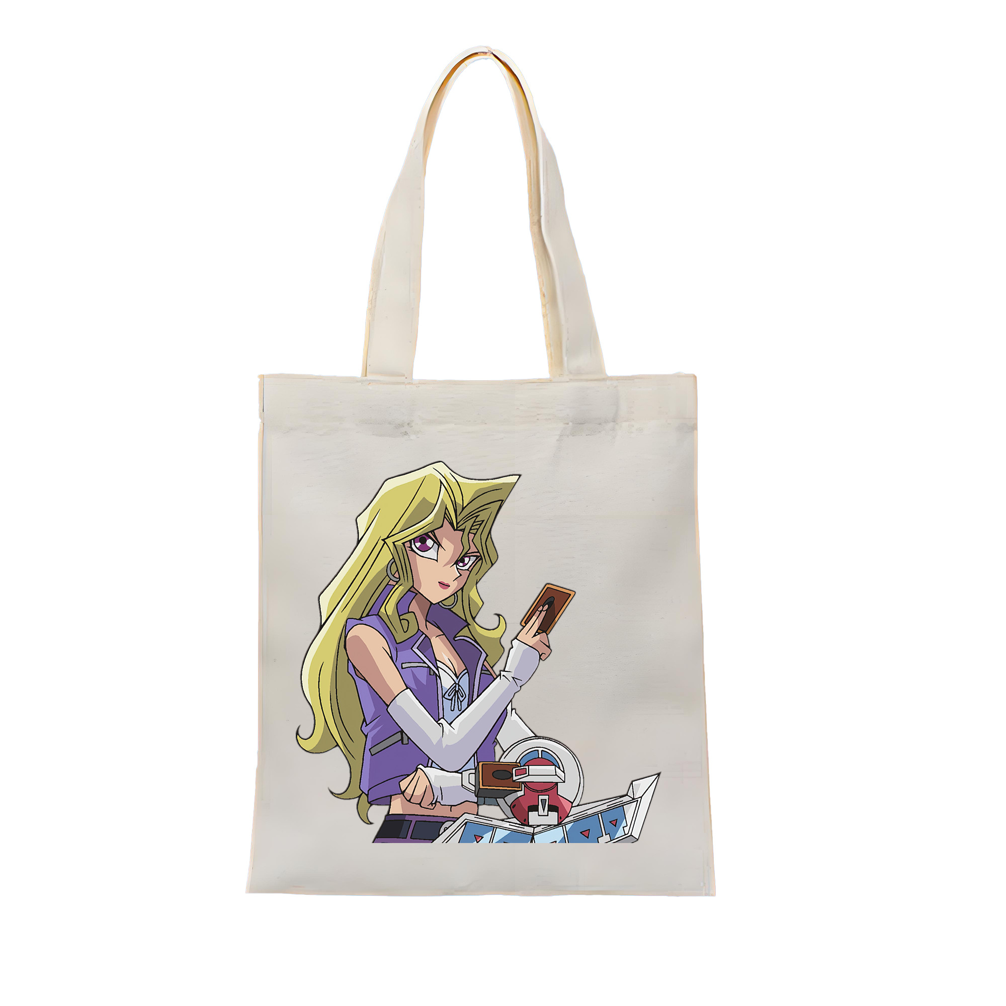 （画像用） 遊☆戯☆王 Yu-Gi-Oh! 縦型キャンバス生地手提げバッグ　トートバッグ