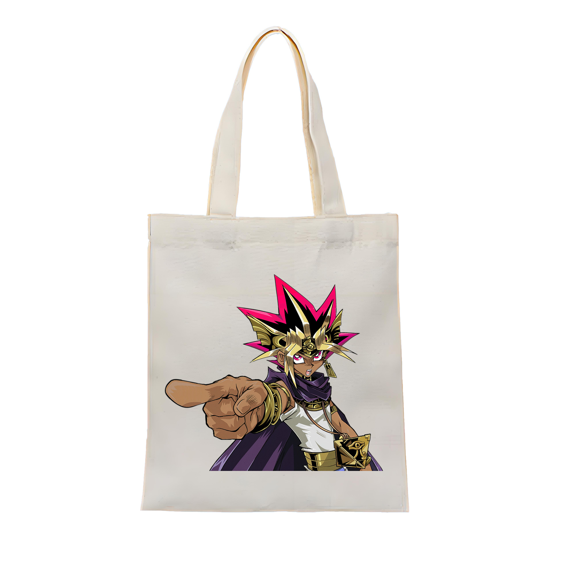（画像用） 遊☆戯☆王 Yu-Gi-Oh! 縦型キャンバス生地手提げバッグ　トートバッグ