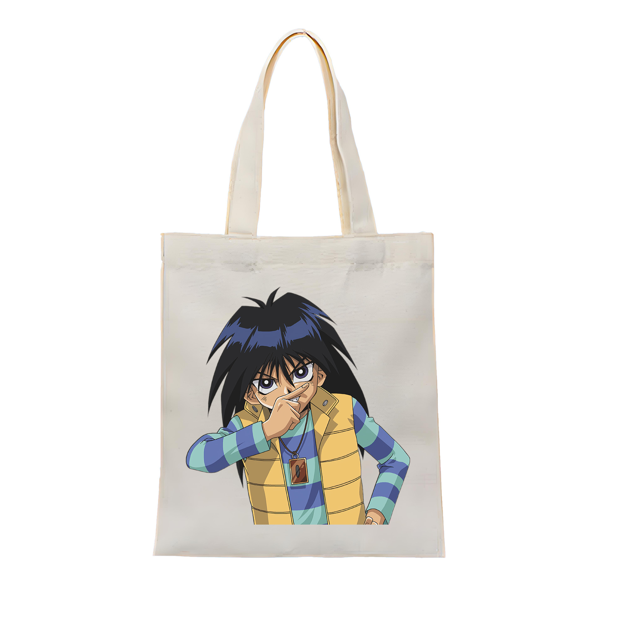 （画像用） 遊☆戯☆王 Yu-Gi-Oh! 縦型キャンバス生地手提げバッグ　トートバッグ
