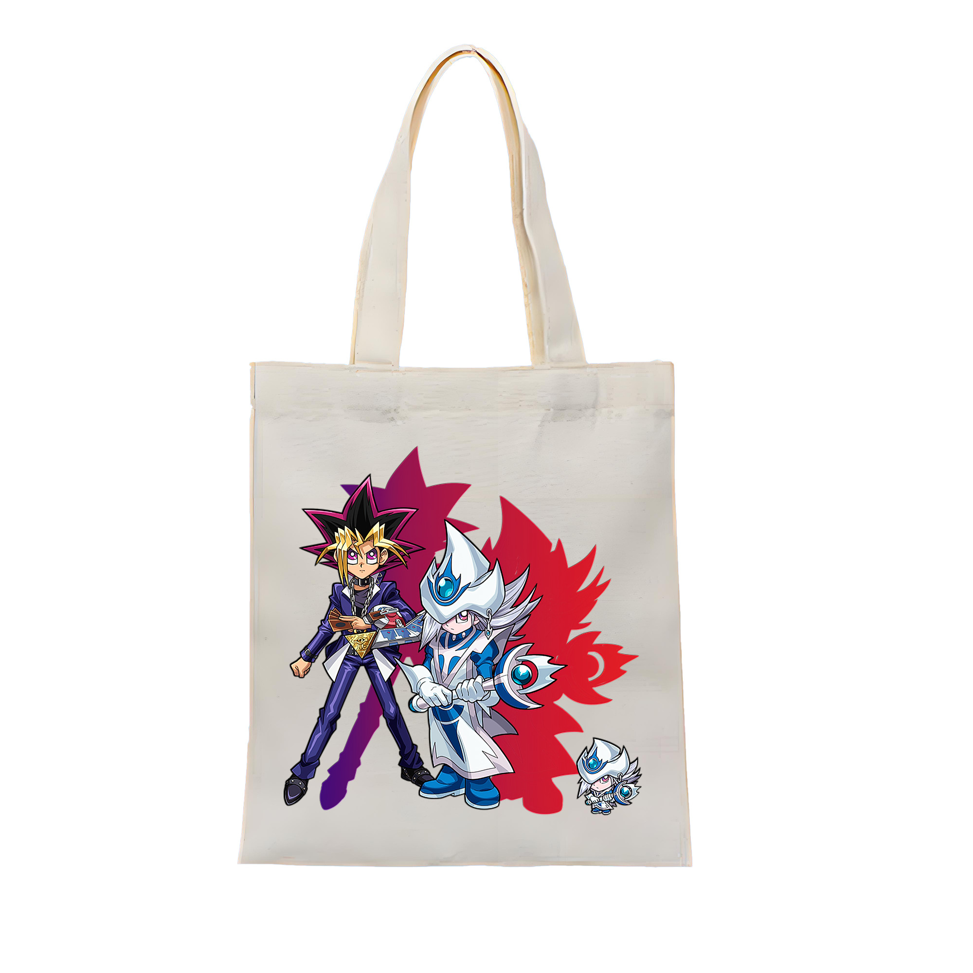 （画像用） 遊☆戯☆王 Yu-Gi-Oh! 縦型キャンバス生地手提げバッグ　トートバッグ