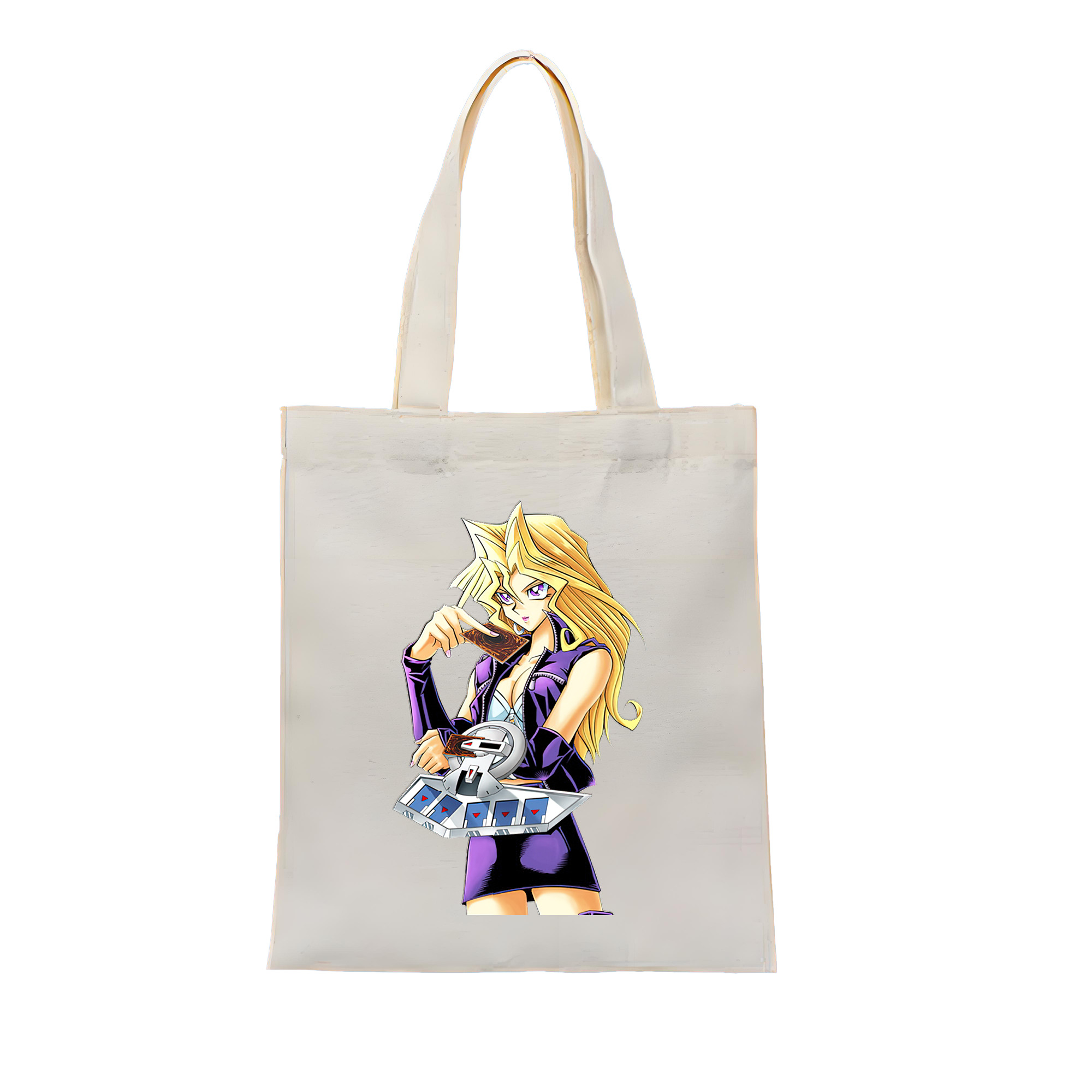 （画像用） 遊☆戯☆王 Yu-Gi-Oh! 縦型キャンバス生地手提げバッグ　トートバッグ