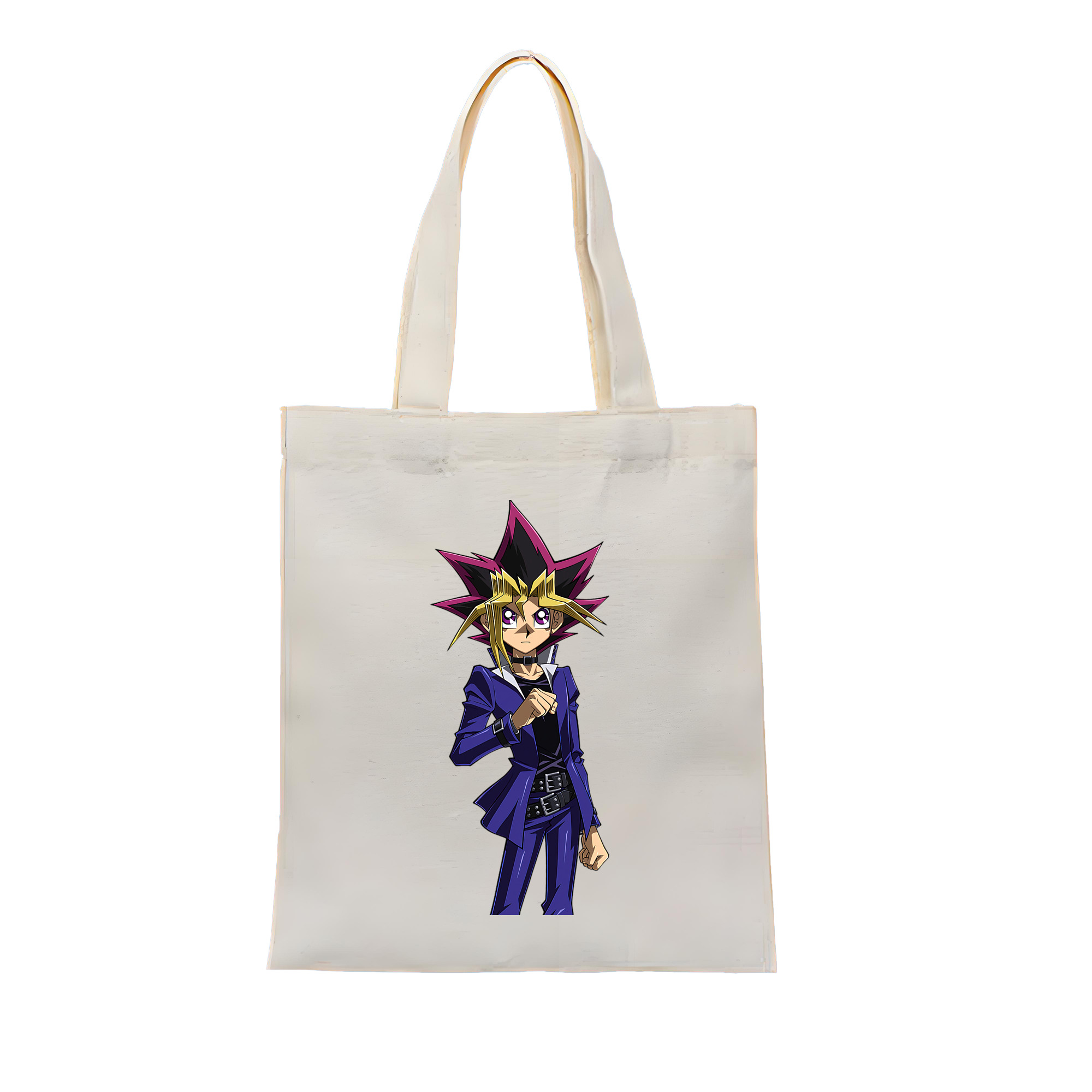 （画像用） 遊☆戯☆王 Yu-Gi-Oh! 縦型キャンバス生地手提げバッグ　トートバッグ