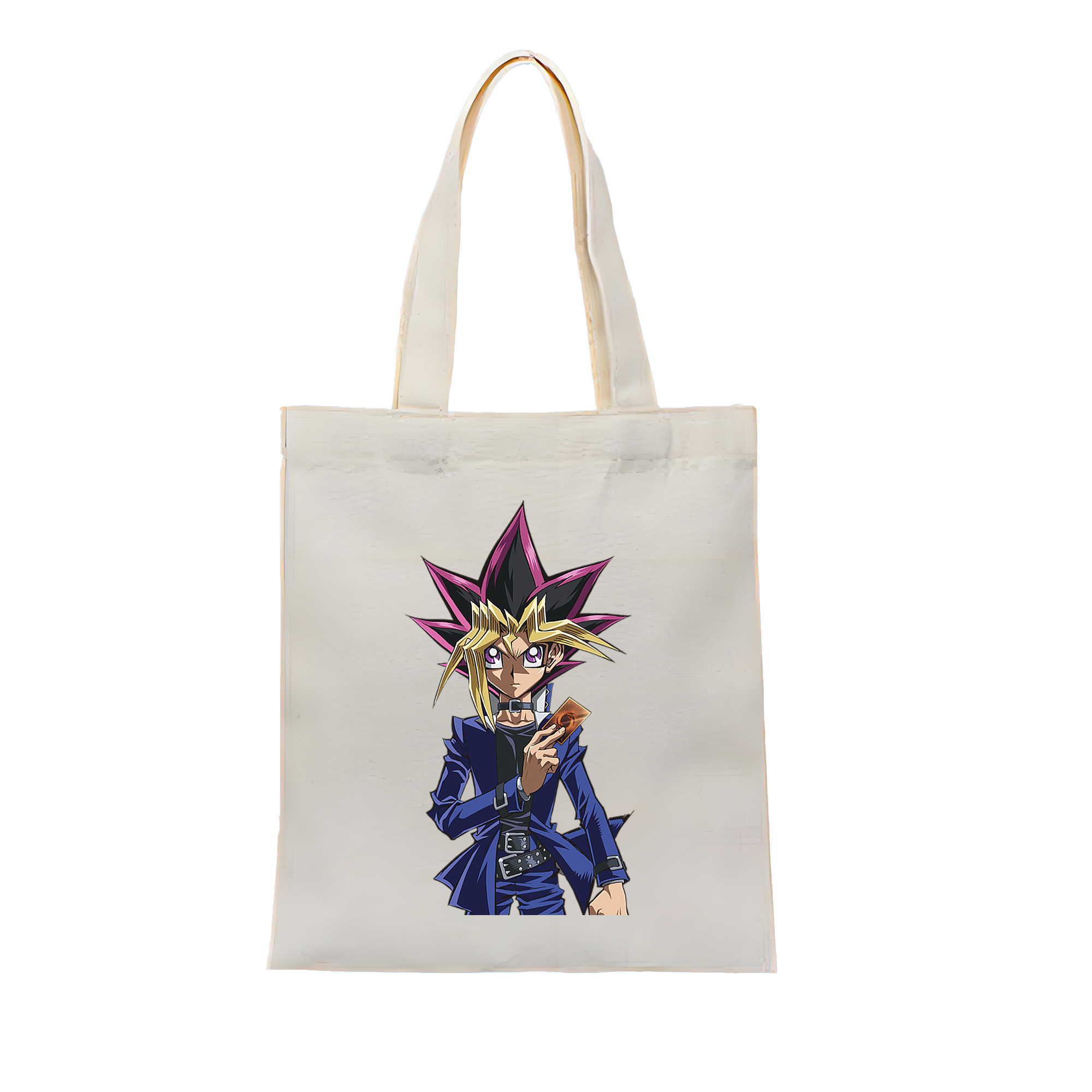 （画像用） 遊☆戯☆王 Yu-Gi-Oh! 縦型キャンバス生地手提げバッグ　トートバッグ