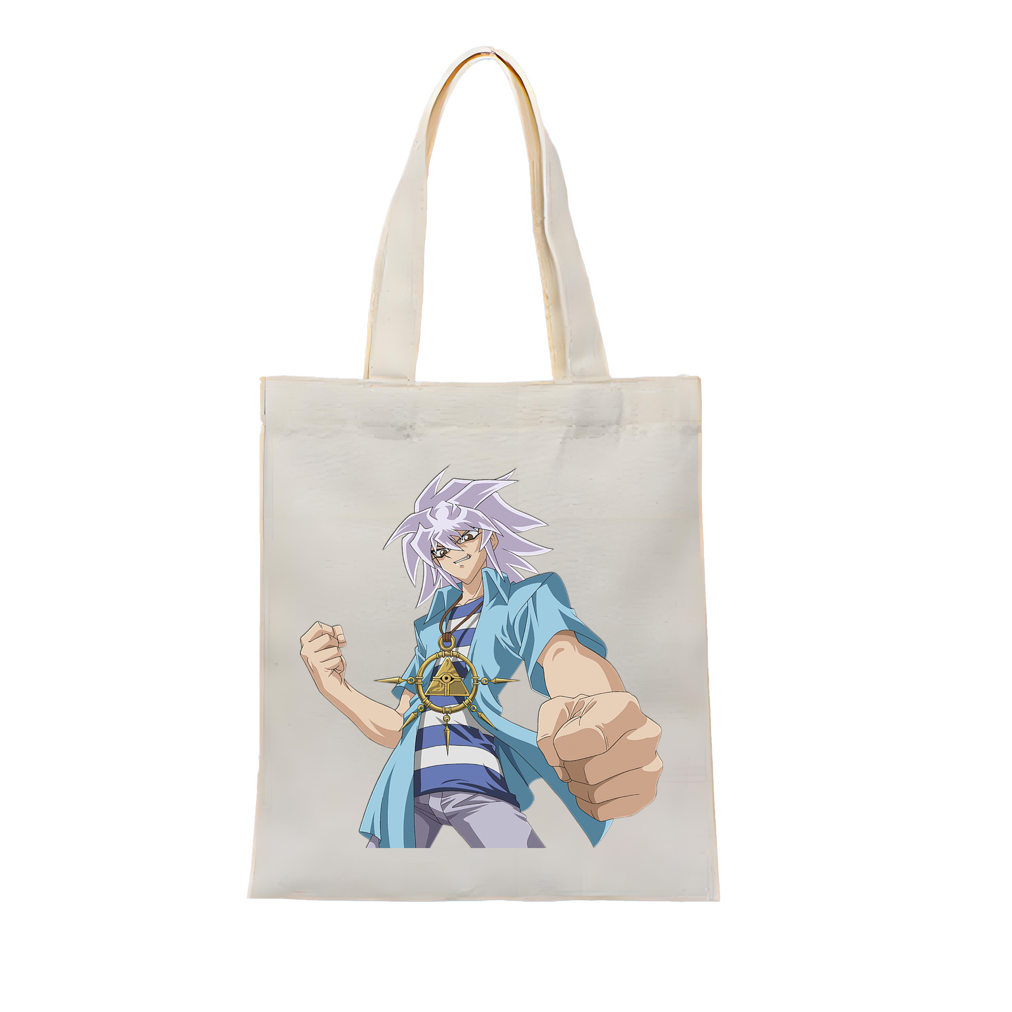 （画像用） 遊☆戯☆王 Yu-Gi-Oh! 縦型キャンバス生地手提げバッグ　トートバッグ