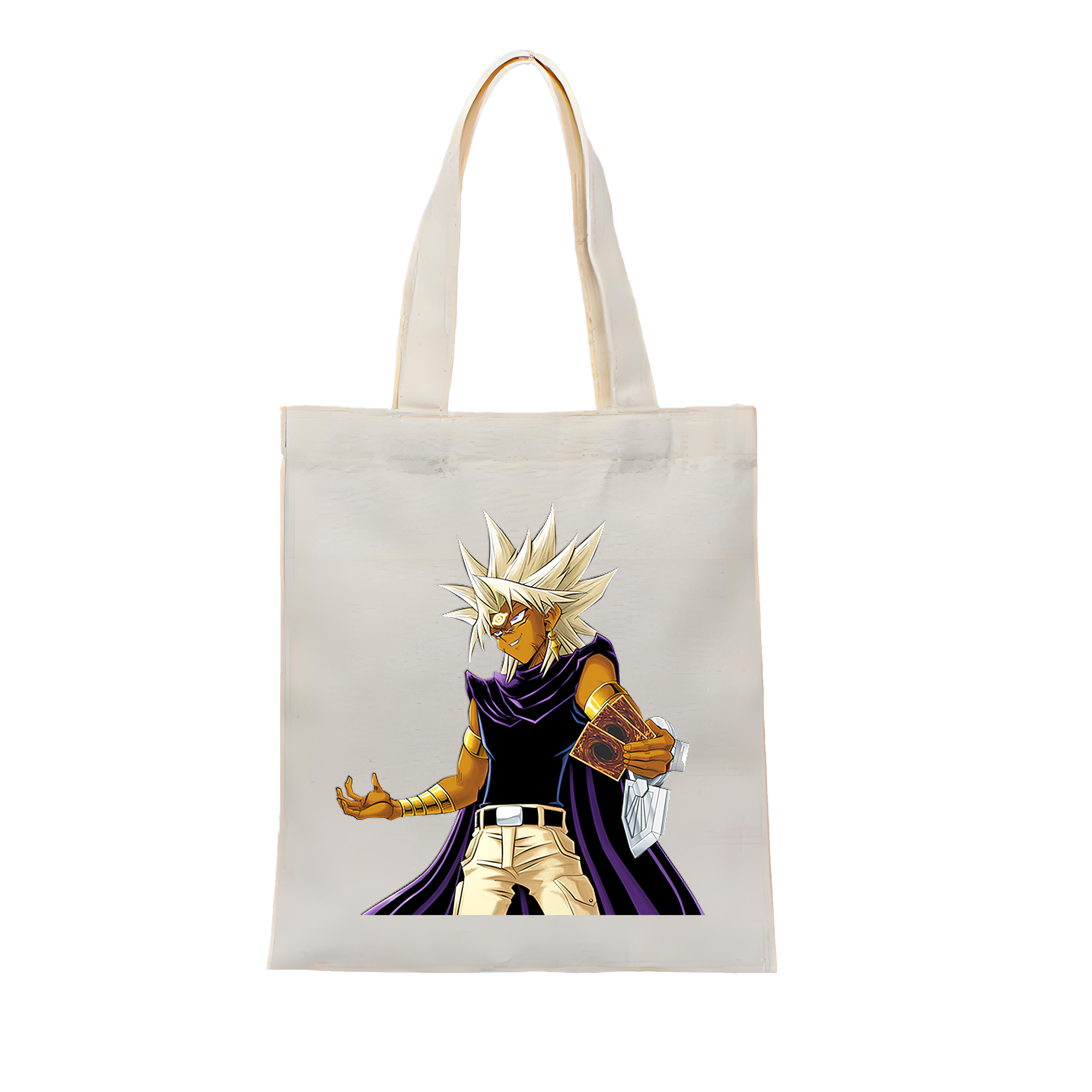 （画像用） 遊☆戯☆王 Yu-Gi-Oh! 縦型キャンバス生地手提げバッグ　トートバッグ