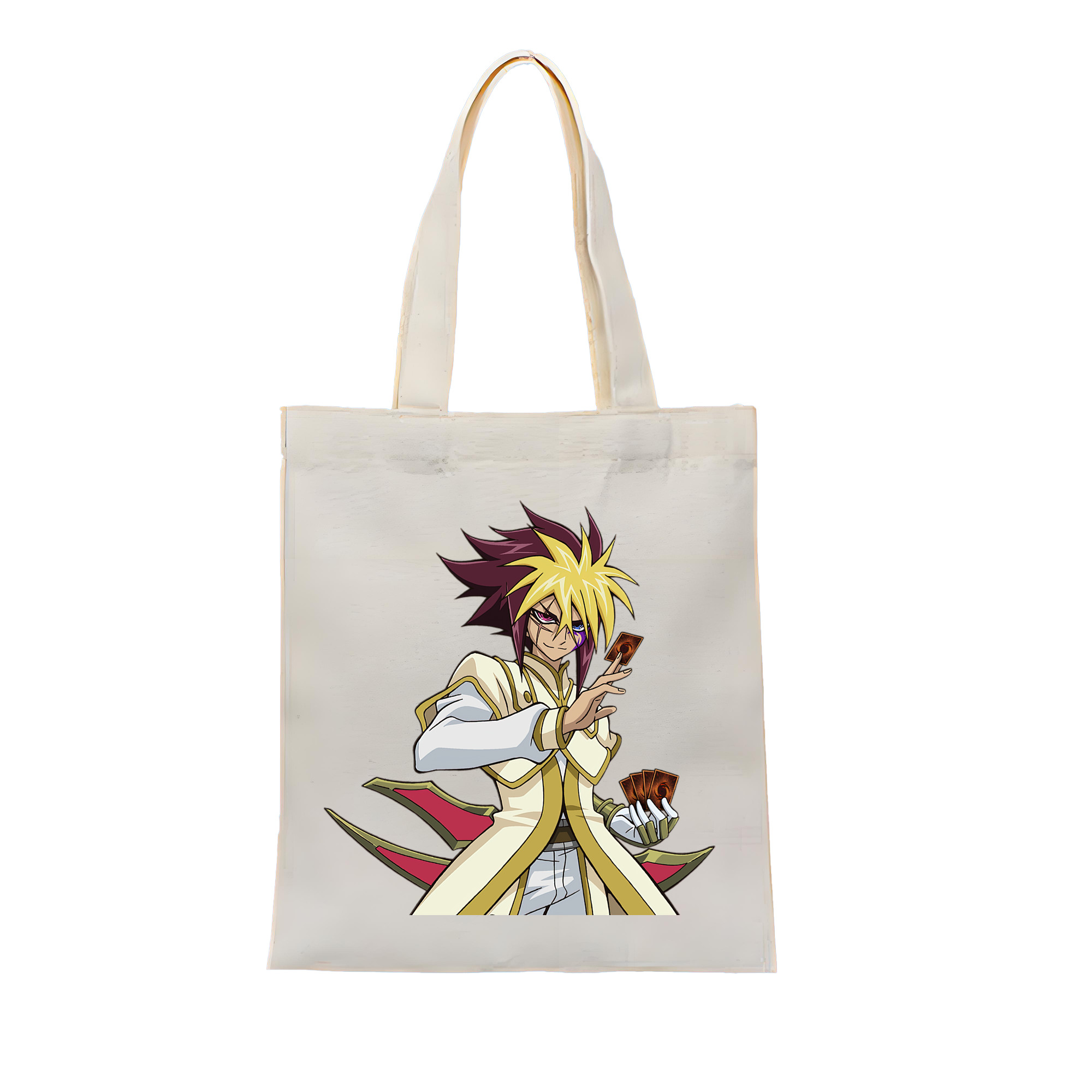 （画像用） 遊☆戯☆王 Yu-Gi-Oh! 縦型キャンバス生地手提げバッグ　トートバッグ