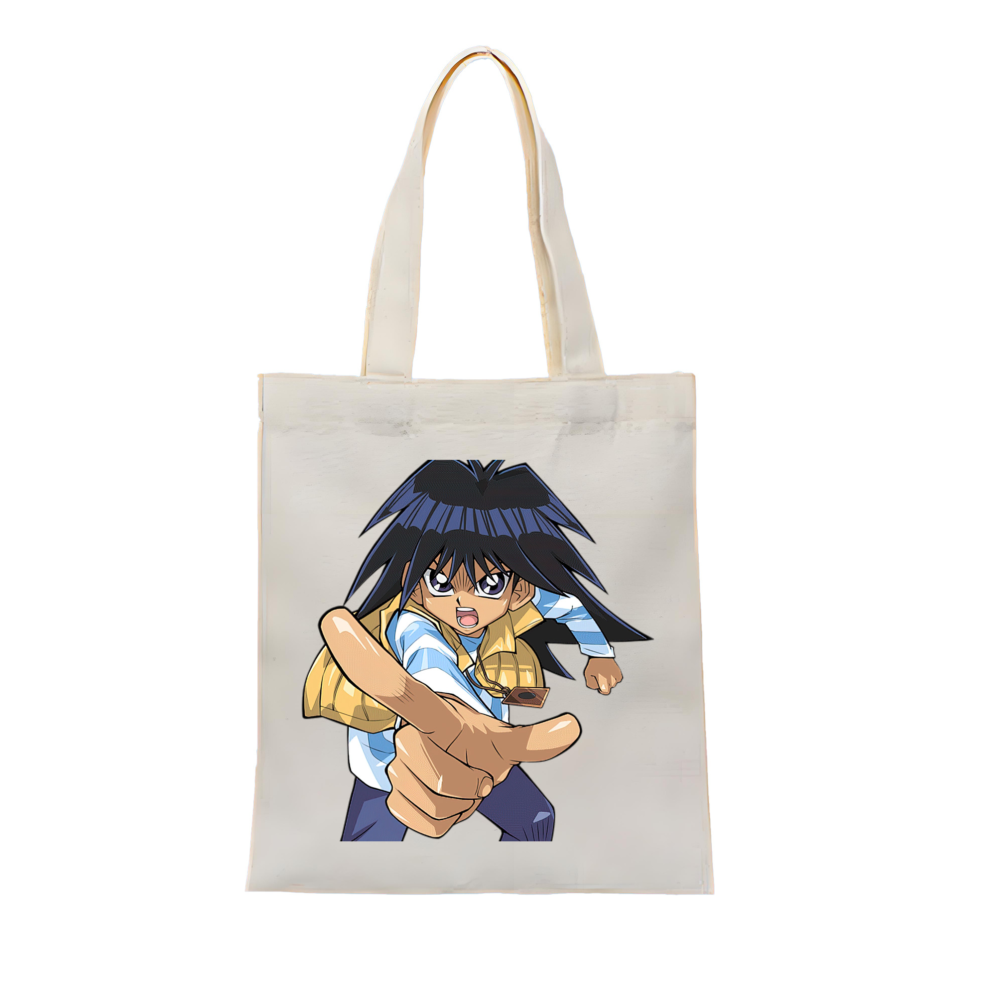 （画像用） 遊☆戯☆王 Yu-Gi-Oh! 縦型キャンバス生地手提げバッグ　トートバッグ