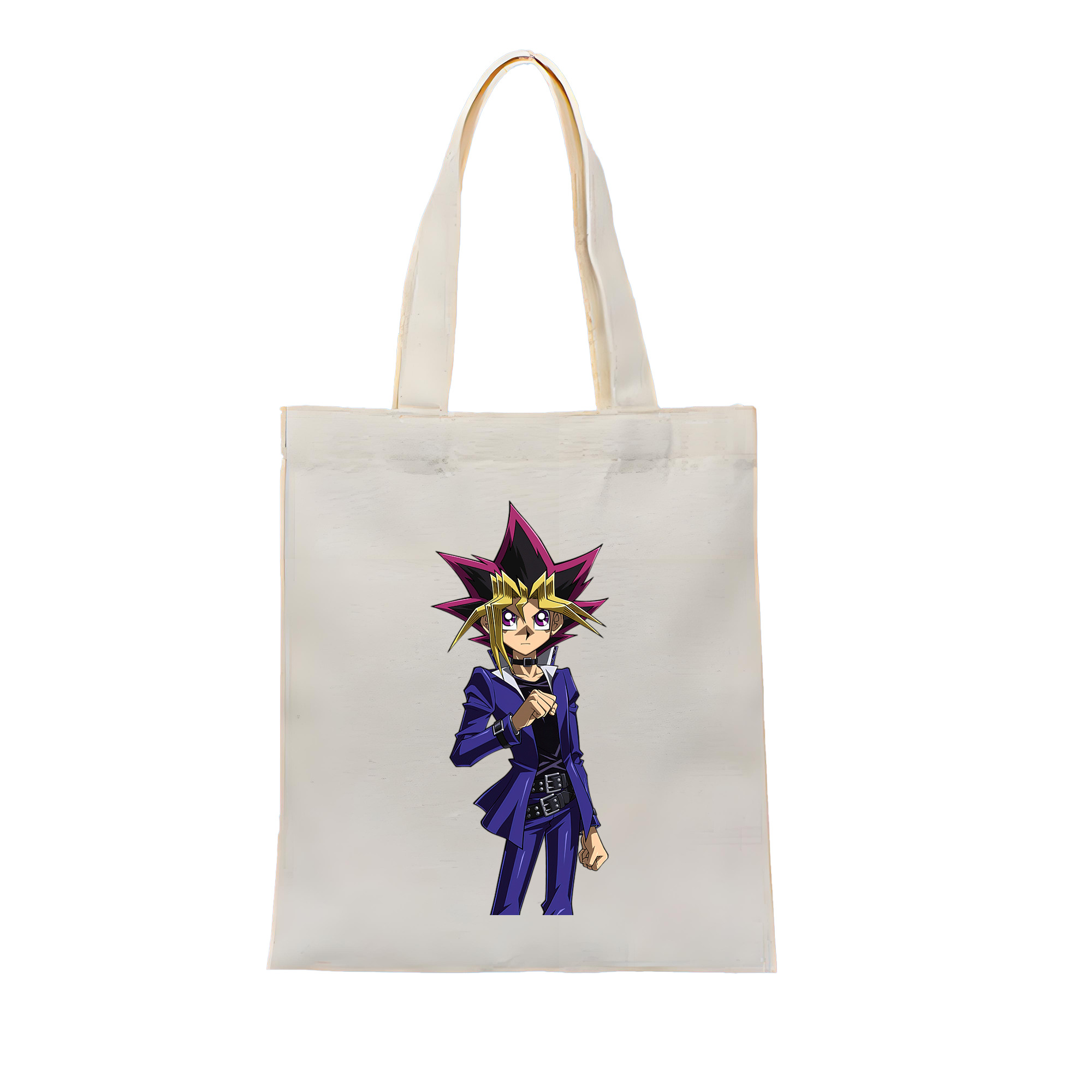 （画像用） 遊☆戯☆王 Yu-Gi-Oh! 縦型キャンバス生地手提げバッグ　トートバッグ