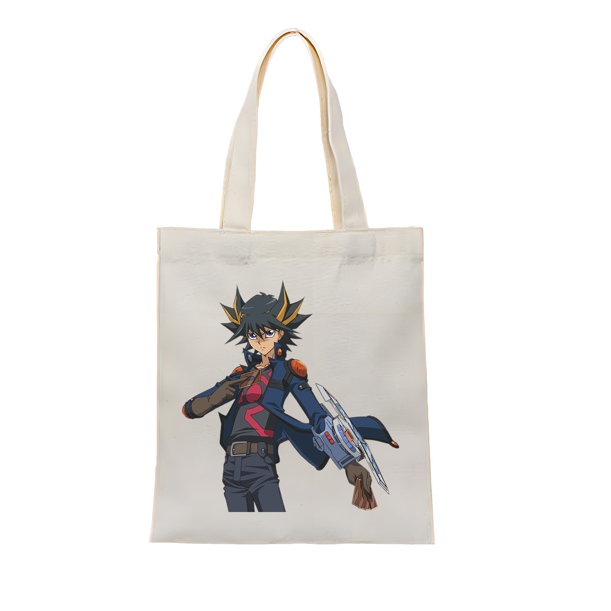 （画像用） 遊☆戯☆王 Yu-Gi-Oh! 縦型キャンバス生地手提げバッグ　トートバッグ