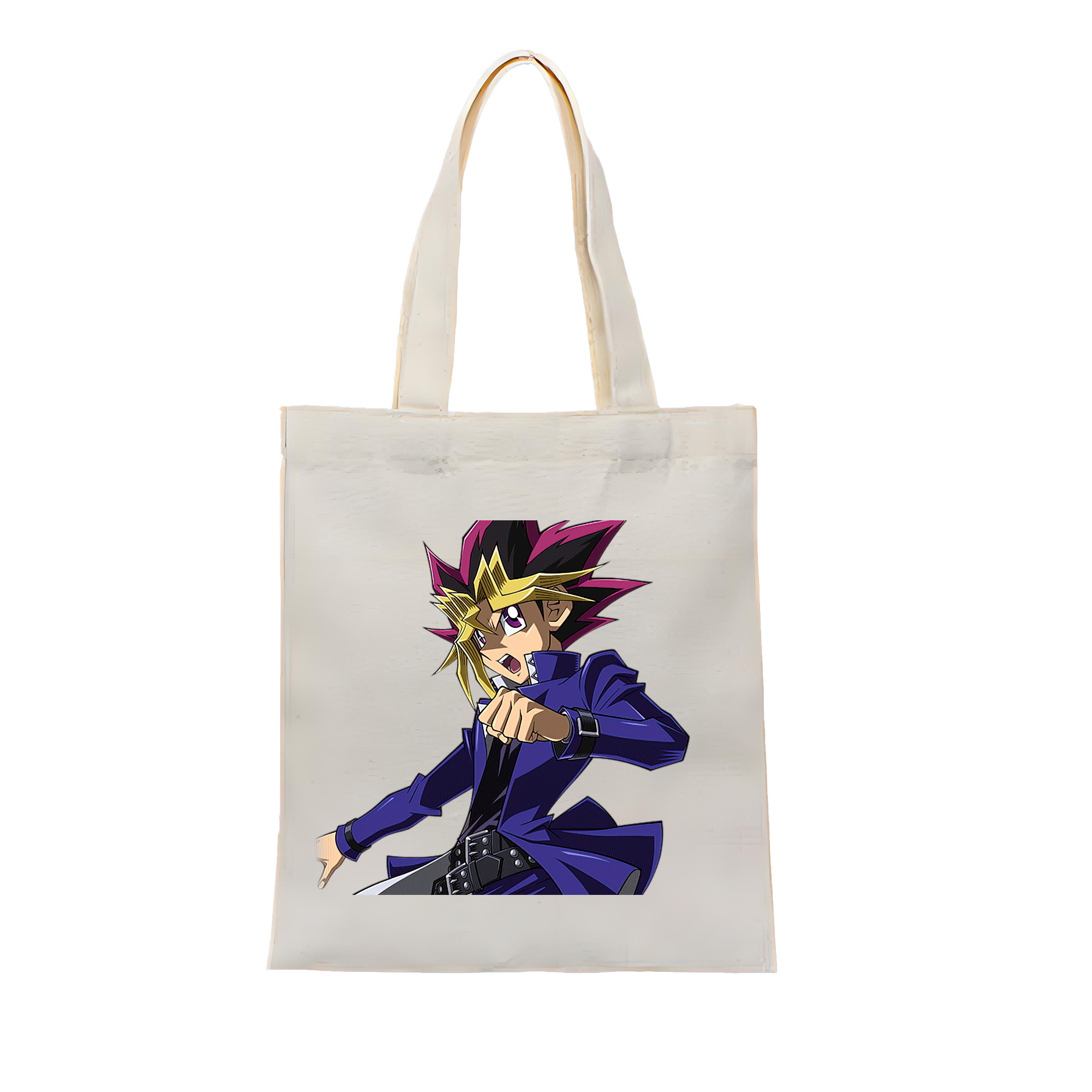 （画像用） 遊☆戯☆王 Yu-Gi-Oh! 縦型キャンバス生地手提げバッグ　トートバッグ