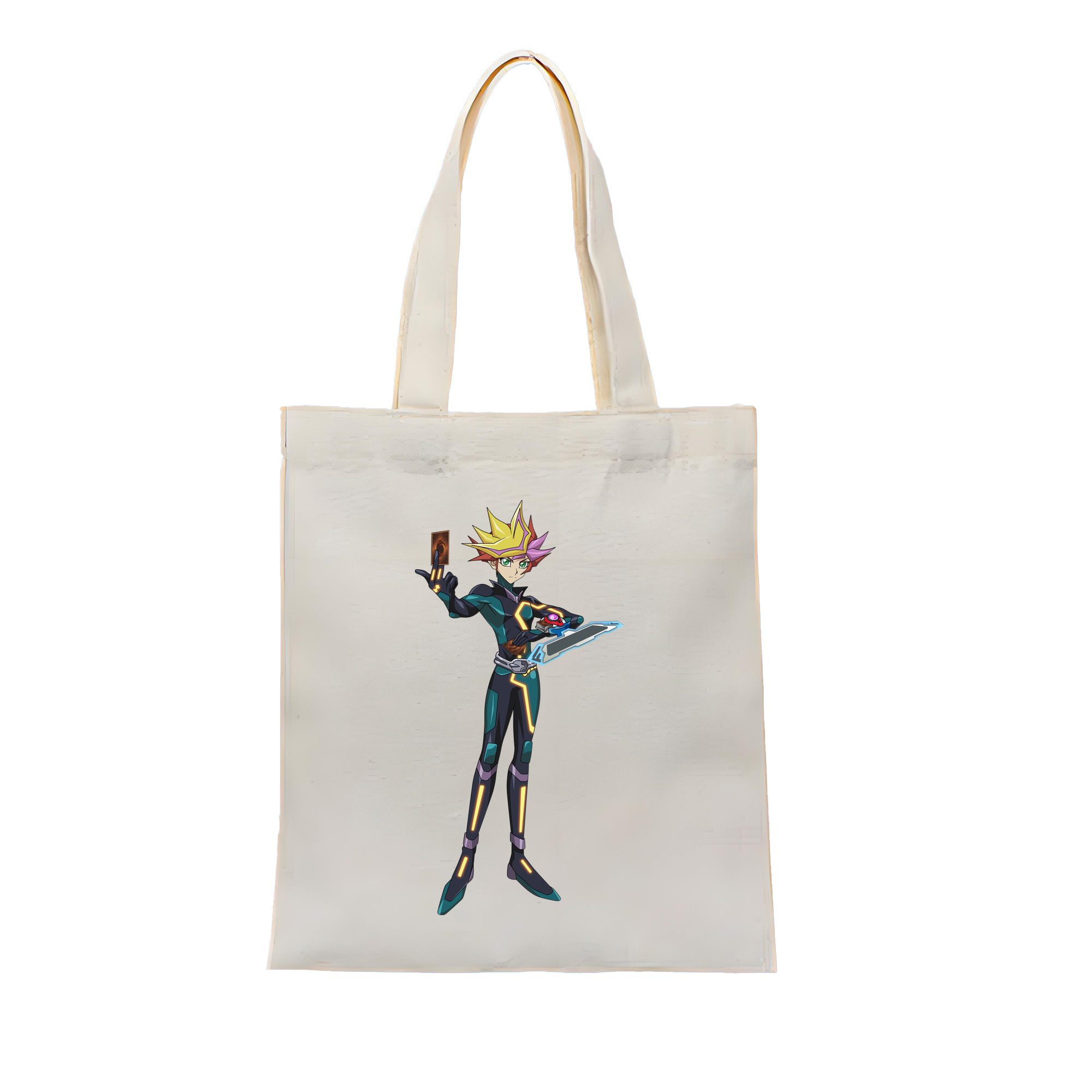（画像用） 遊☆戯☆王 Yu-Gi-Oh! 縦型キャンバス生地手提げバッグ　トートバッグ