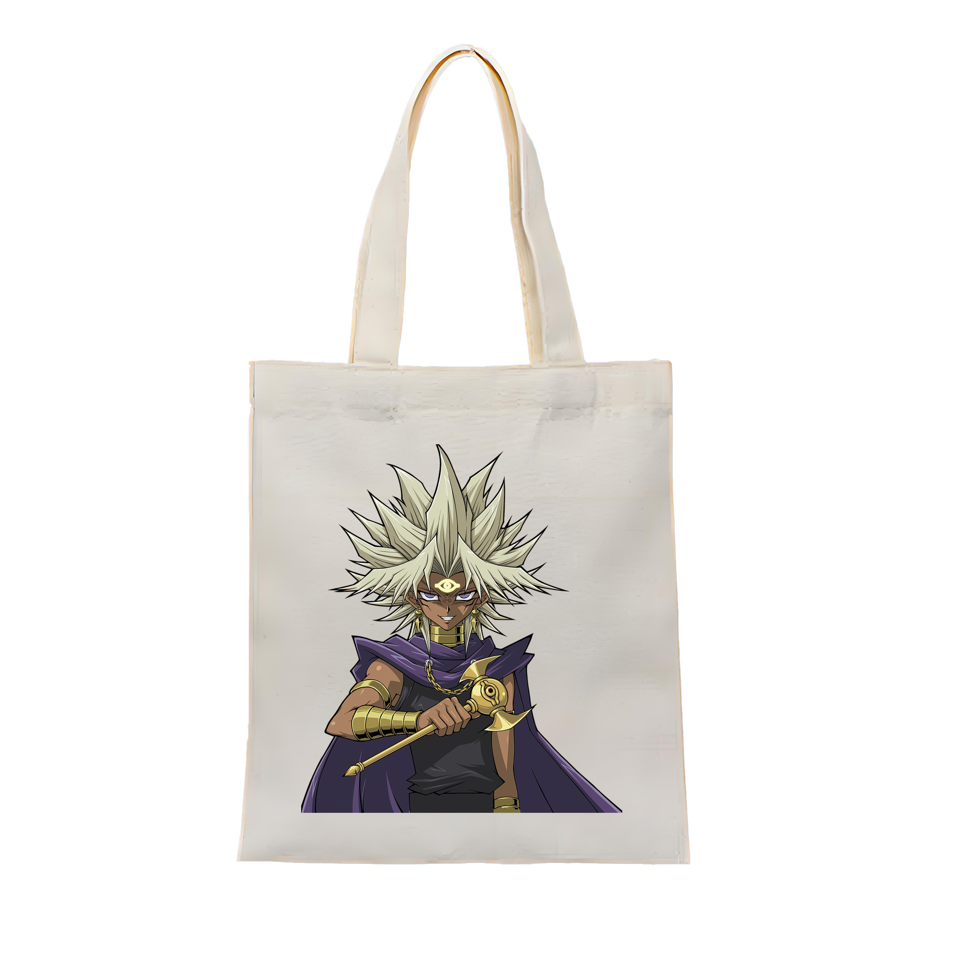 （画像用） 遊☆戯☆王 Yu-Gi-Oh! 縦型キャンバス生地手提げバッグ　トートバッグ