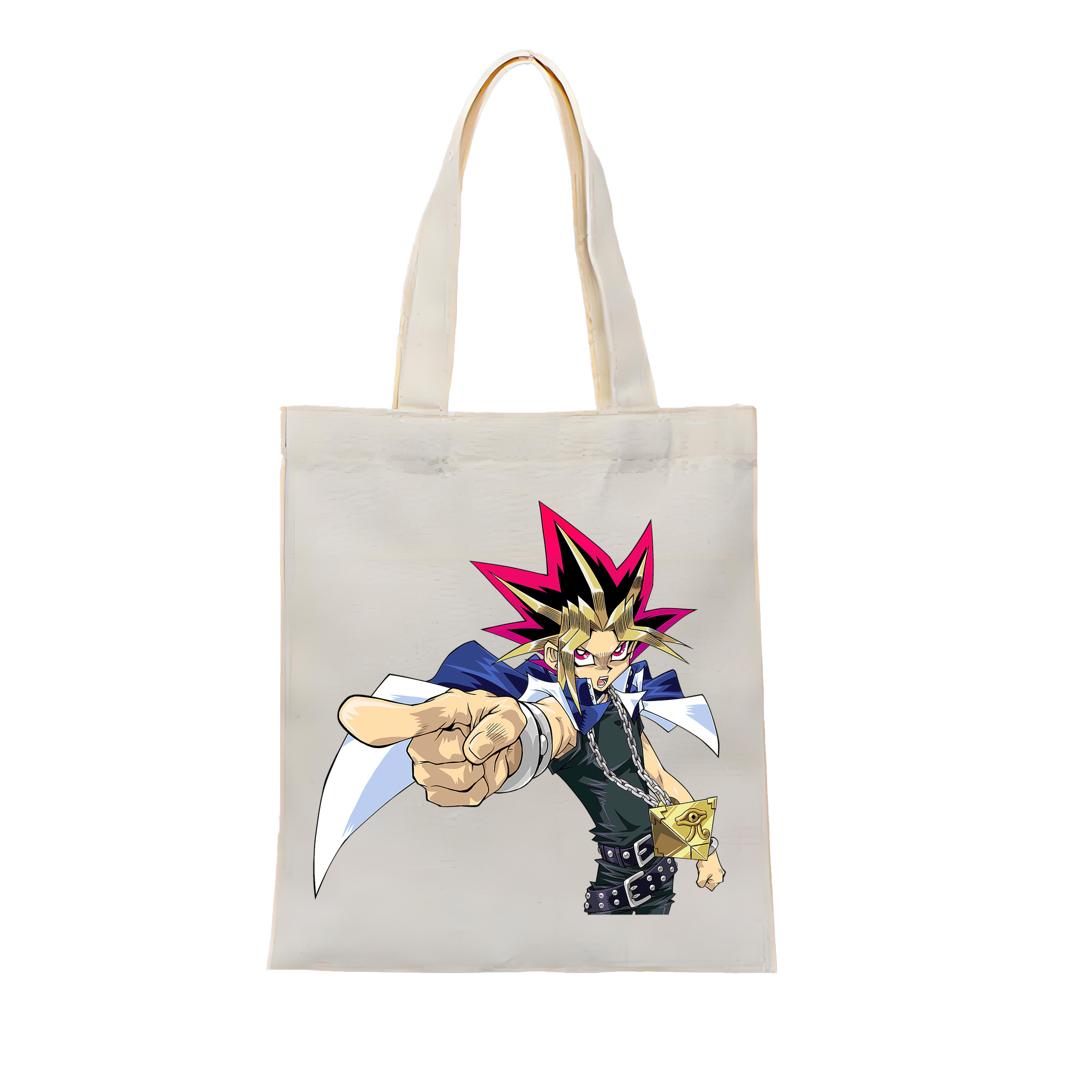 （画像用） 遊☆戯☆王 Yu-Gi-Oh! 縦型キャンバス生地手提げバッグ　トートバッグ