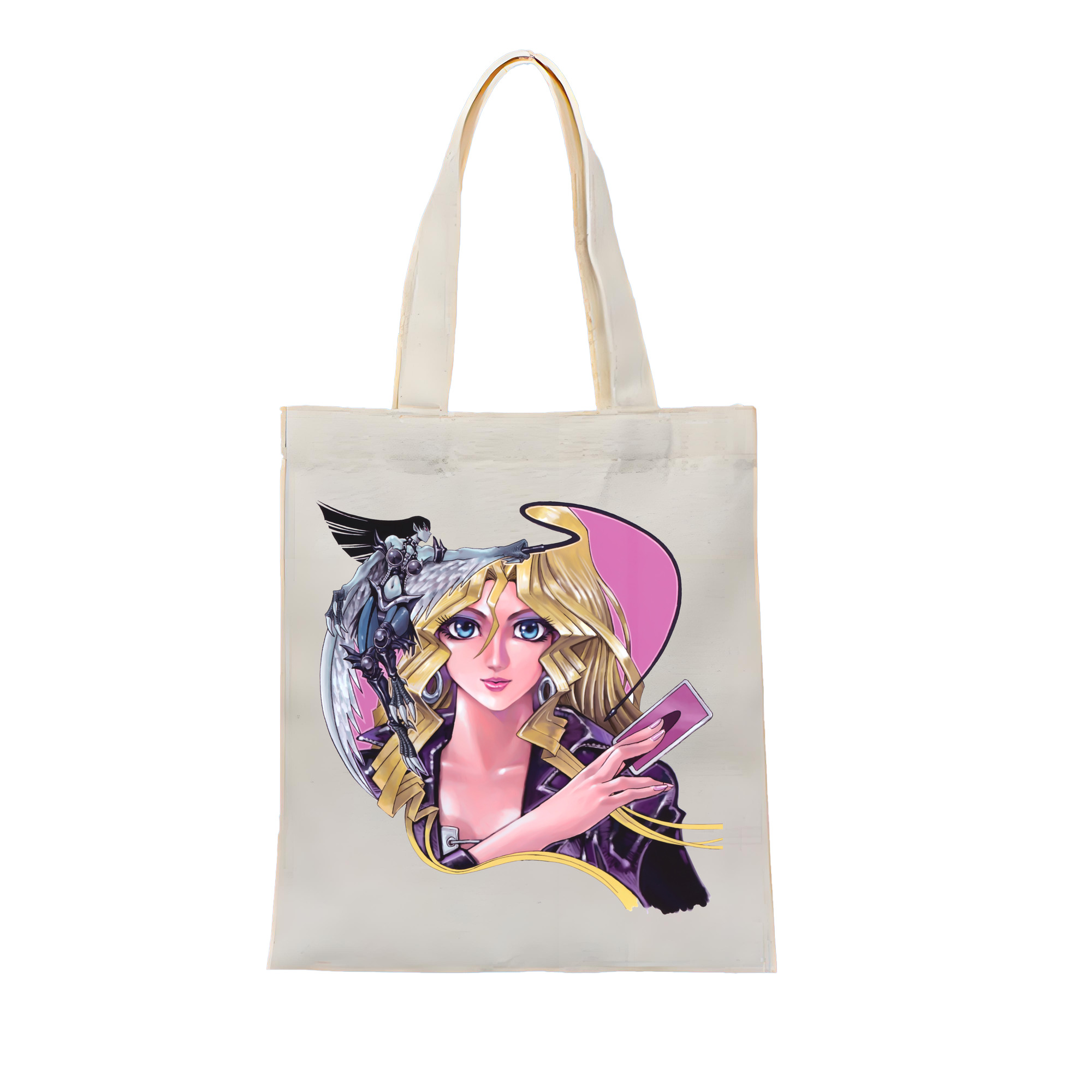 （画像用） 遊☆戯☆王 Yu-Gi-Oh! 縦型キャンバス生地手提げバッグ　トートバッグ