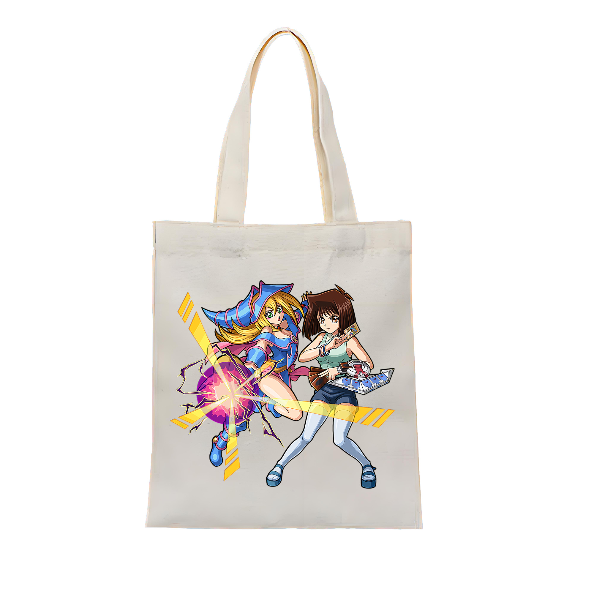 （画像用） 遊☆戯☆王 Yu-Gi-Oh! 縦型キャンバス生地手提げバッグ　トートバッグ
