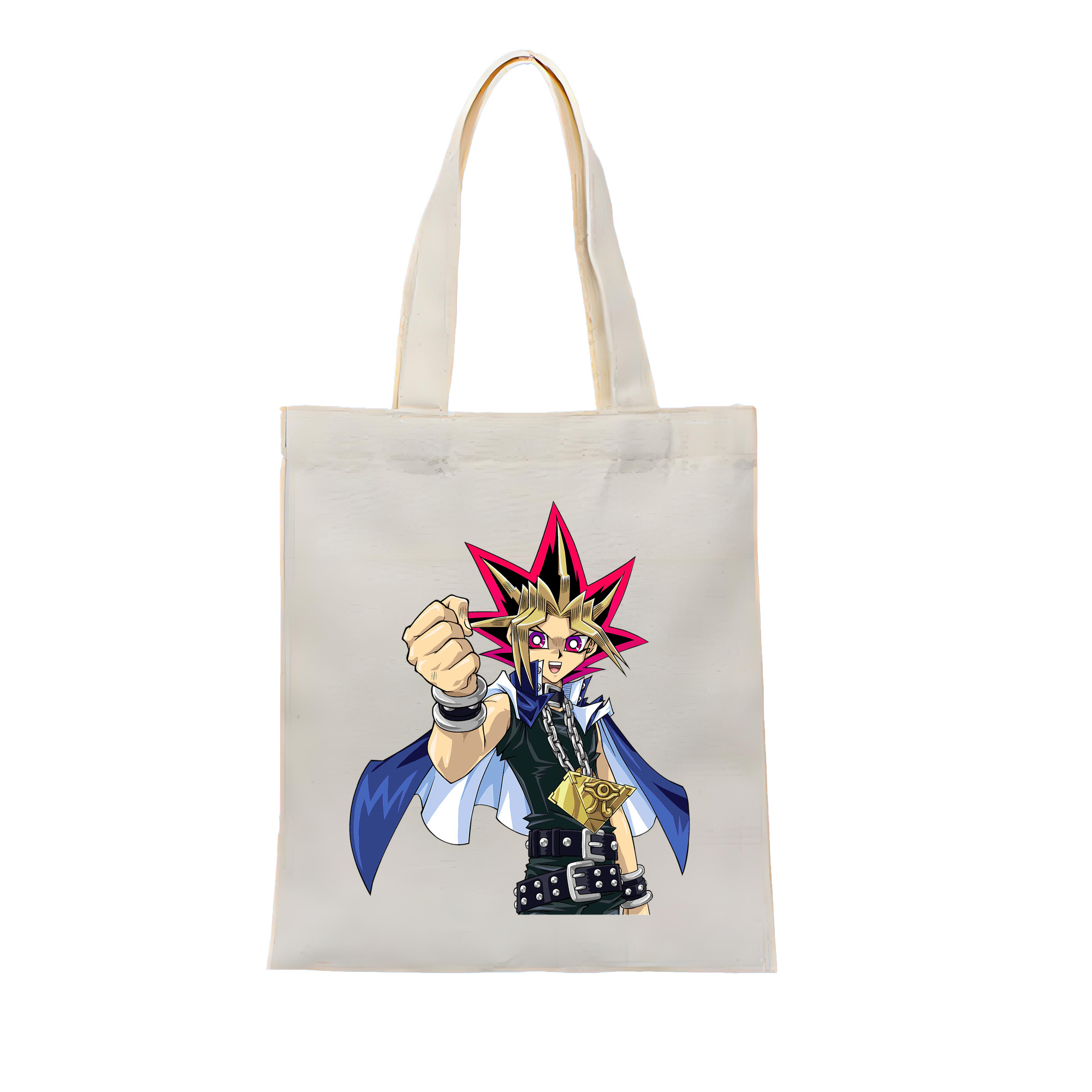 （画像用） 遊☆戯☆王 Yu-Gi-Oh! 縦型キャンバス生地手提げバッグ　トートバッグ