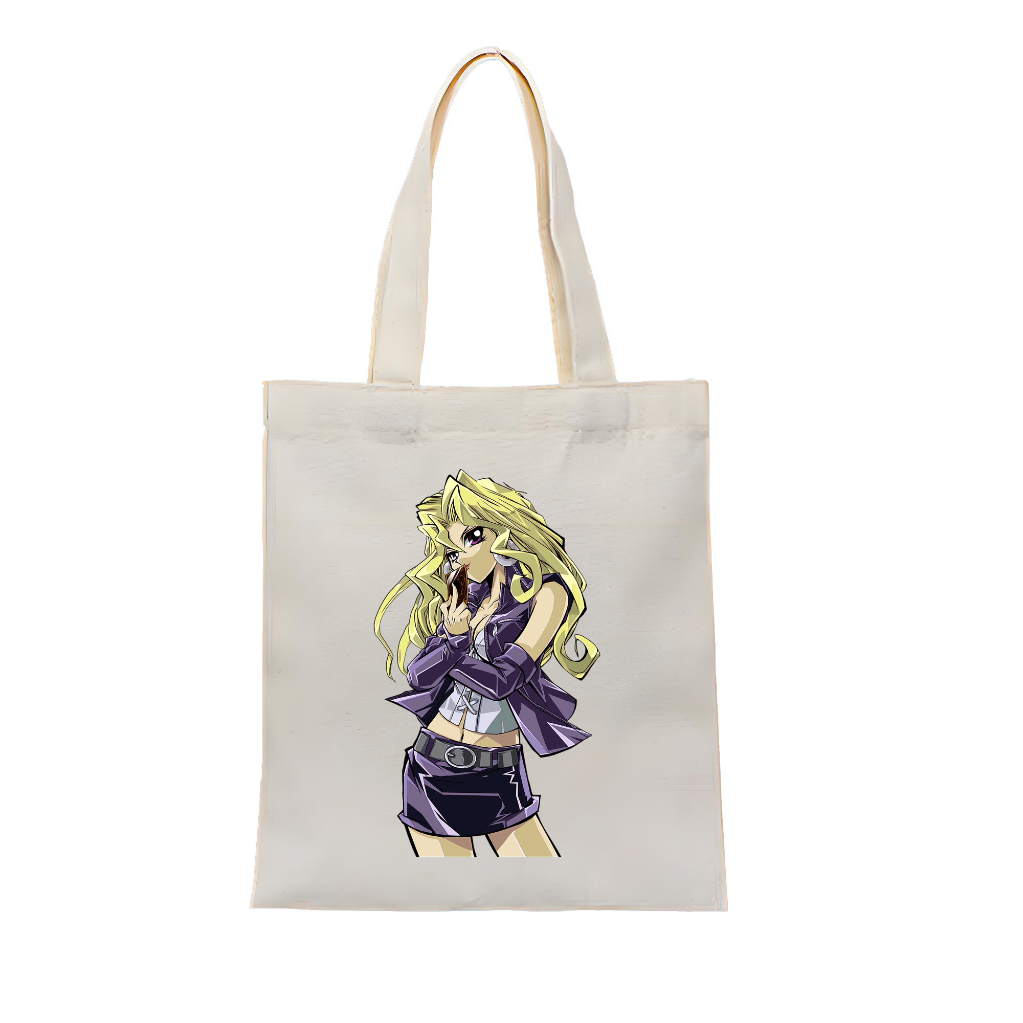 （画像用） 遊☆戯☆王 Yu-Gi-Oh! 縦型キャンバス生地手提げバッグ　トートバッグ