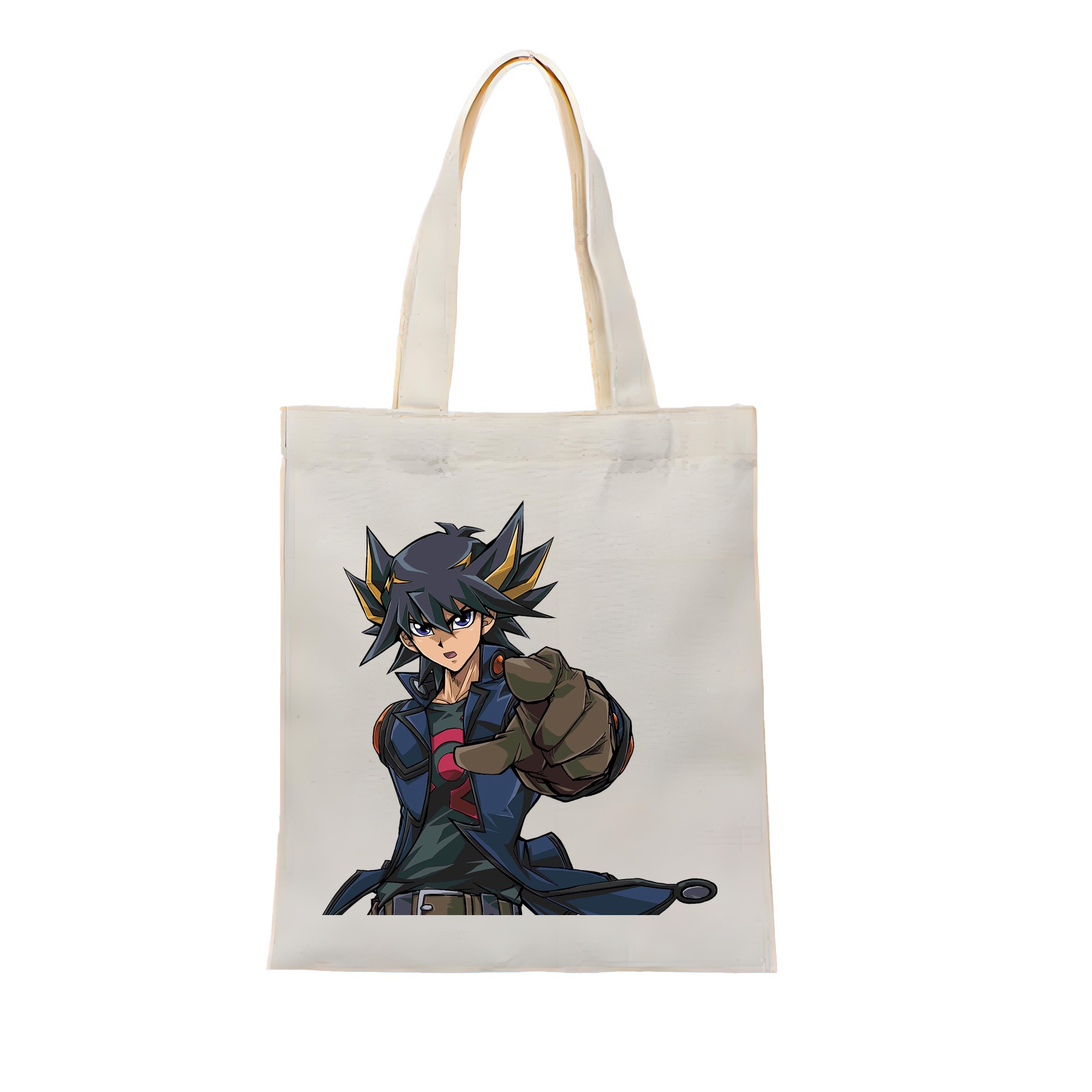 （画像用） 遊☆戯☆王 Yu-Gi-Oh! 縦型キャンバス生地手提げバッグ　トートバッグ
