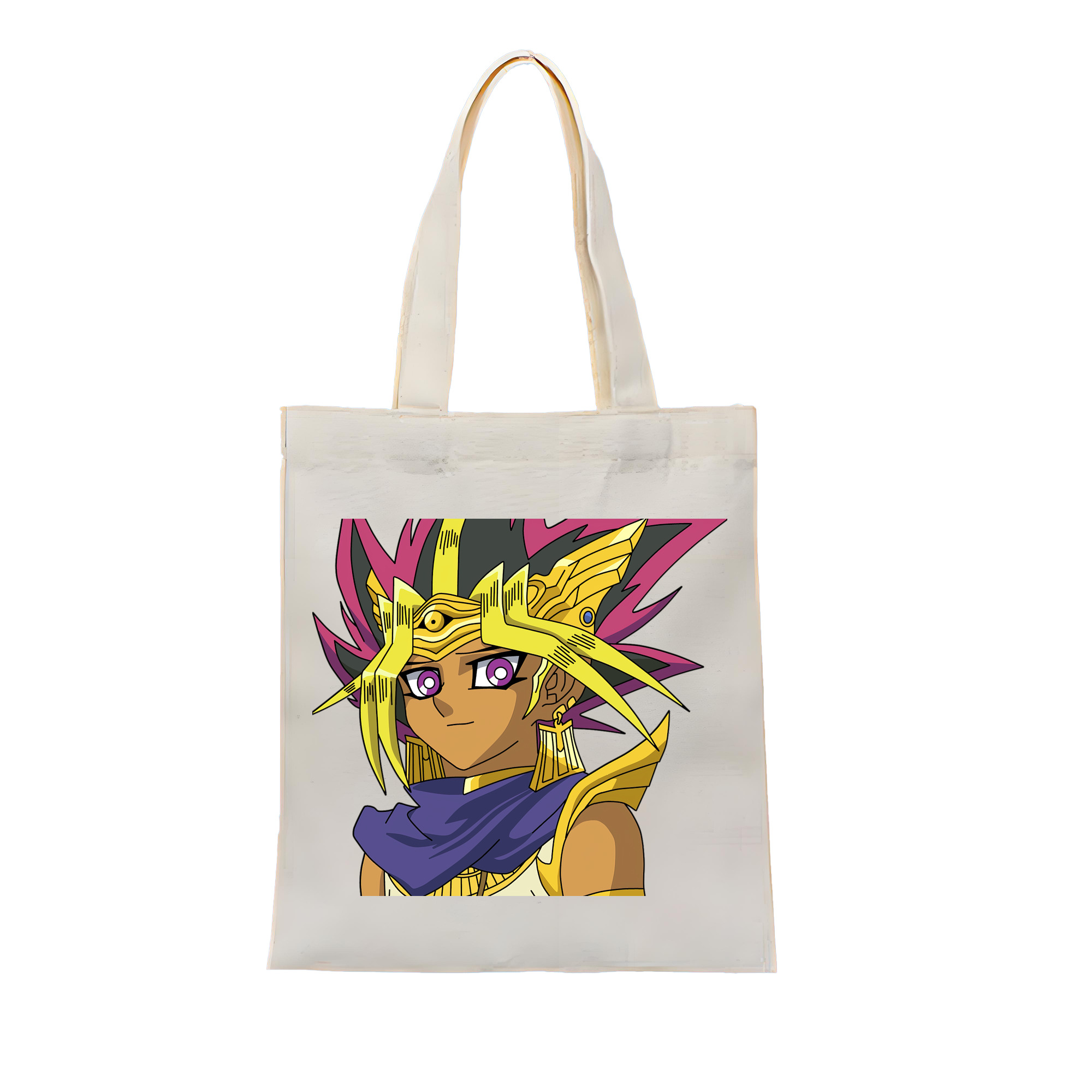 （画像用） 遊☆戯☆王 Yu-Gi-Oh! 縦型キャンバス生地手提げバッグ　トートバッグ