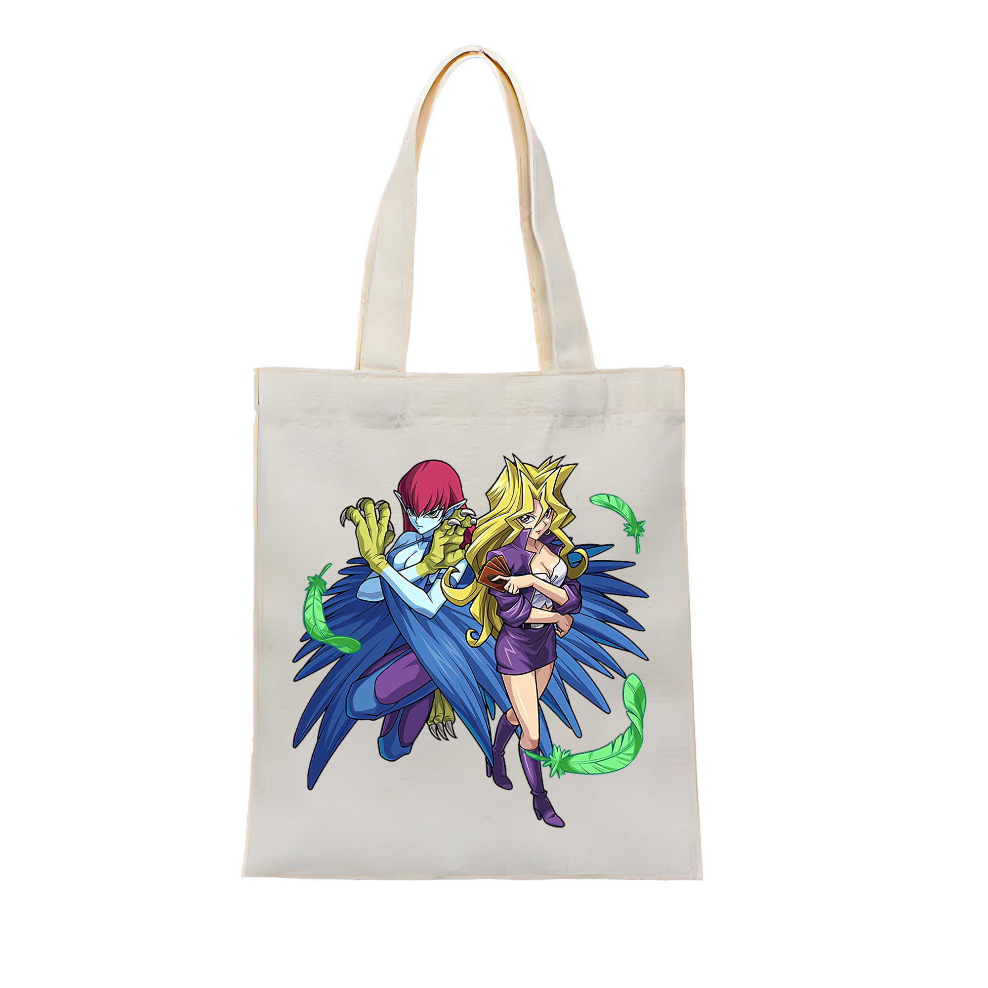 （画像用） 遊☆戯☆王 Yu-Gi-Oh! 縦型キャンバス生地手提げバッグ　トートバッグ