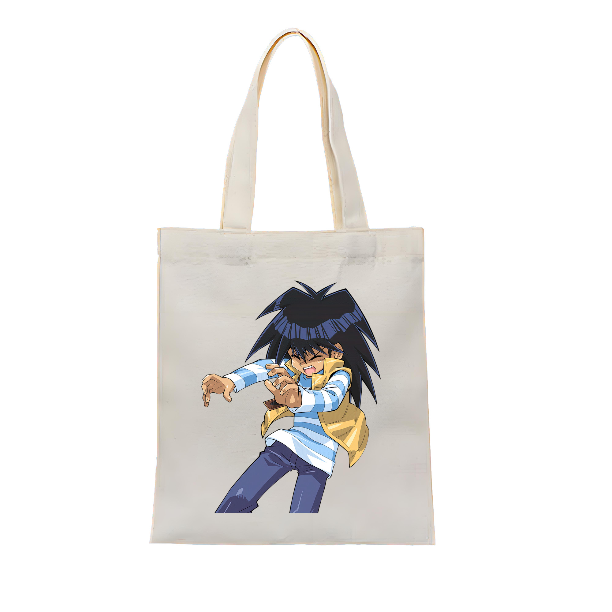 （画像用） 遊☆戯☆王 Yu-Gi-Oh! 縦型キャンバス生地手提げバッグ　トートバッグ