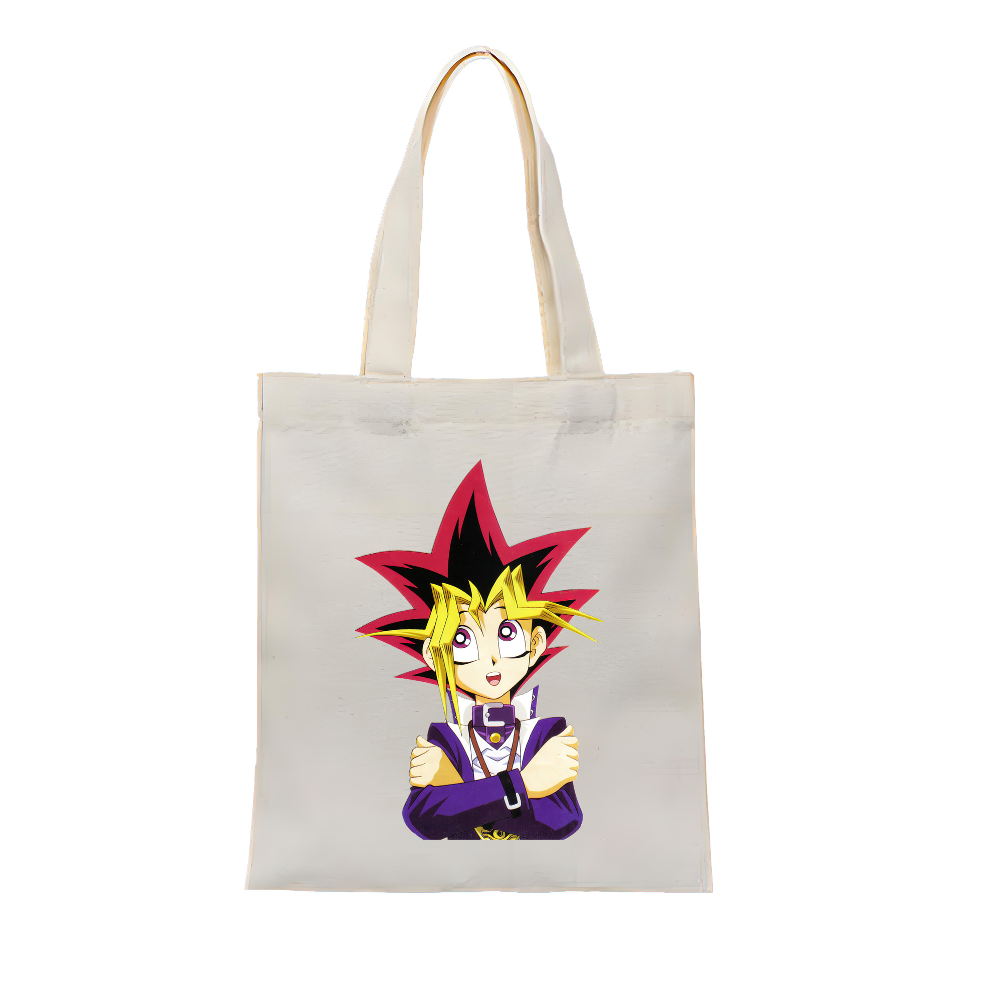 （画像用） 遊☆戯☆王 Yu-Gi-Oh! 縦型キャンバス生地手提げバッグ　トートバッグ