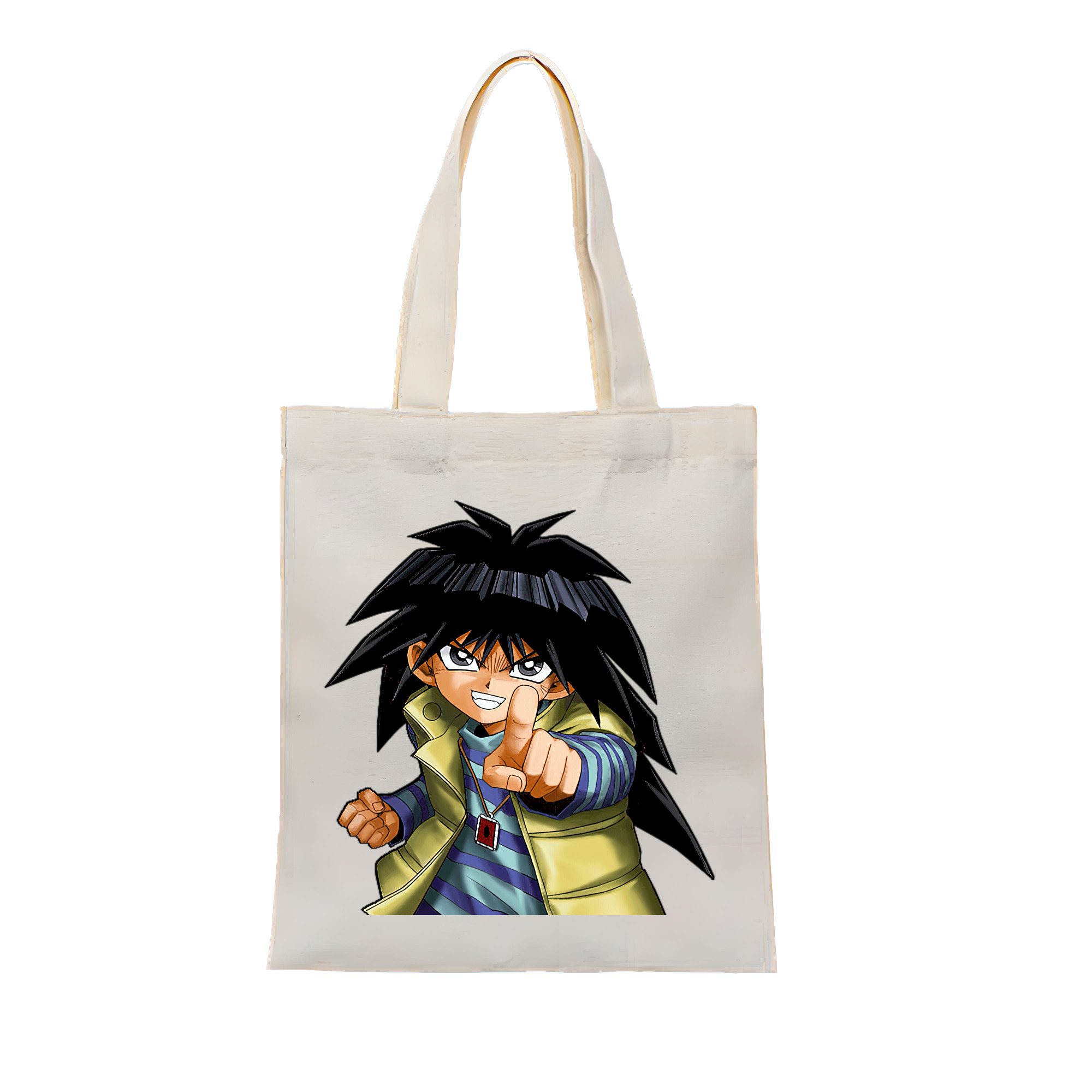 （画像用） 遊☆戯☆王 Yu-Gi-Oh! 縦型キャンバス生地手提げバッグ　トートバッグ