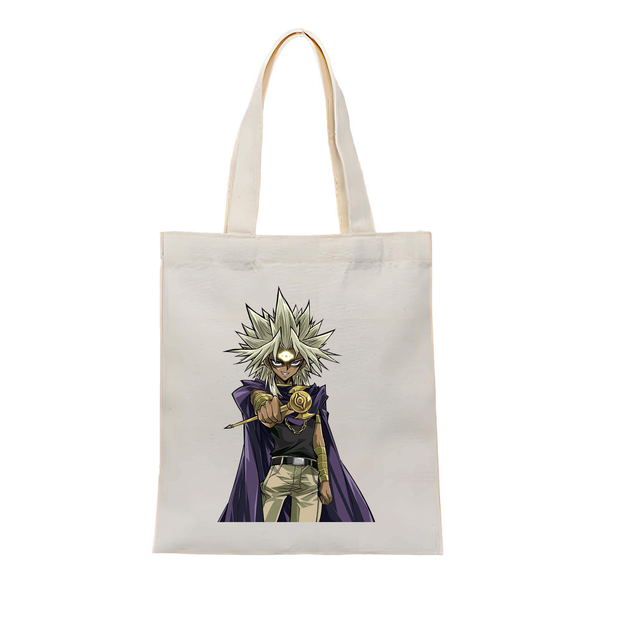 （画像用） 遊☆戯☆王 Yu-Gi-Oh! 縦型キャンバス生地手提げバッグ　トートバッグ