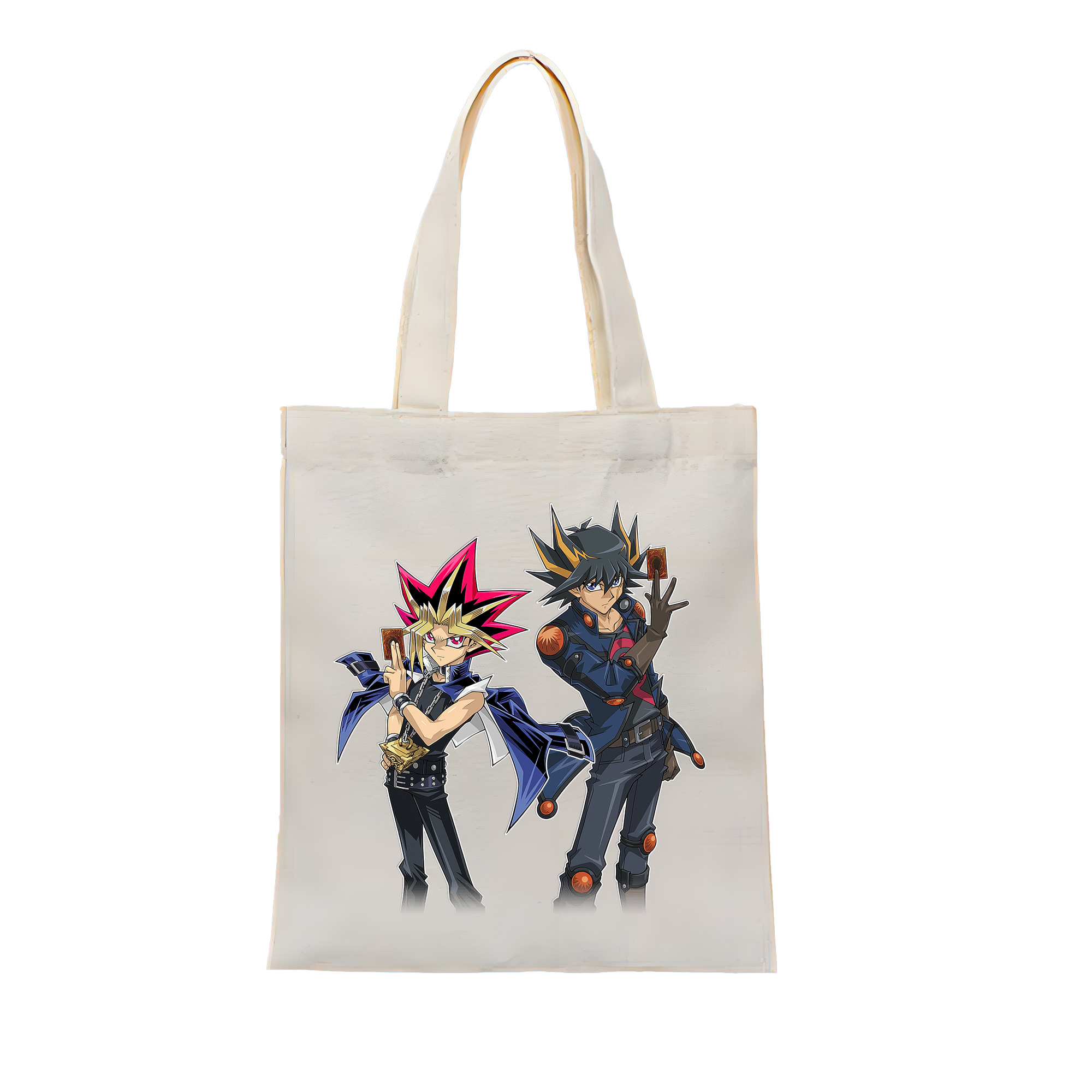 （画像用） 遊☆戯☆王 Yu-Gi-Oh! 縦型キャンバス生地手提げバッグ　トートバッグ