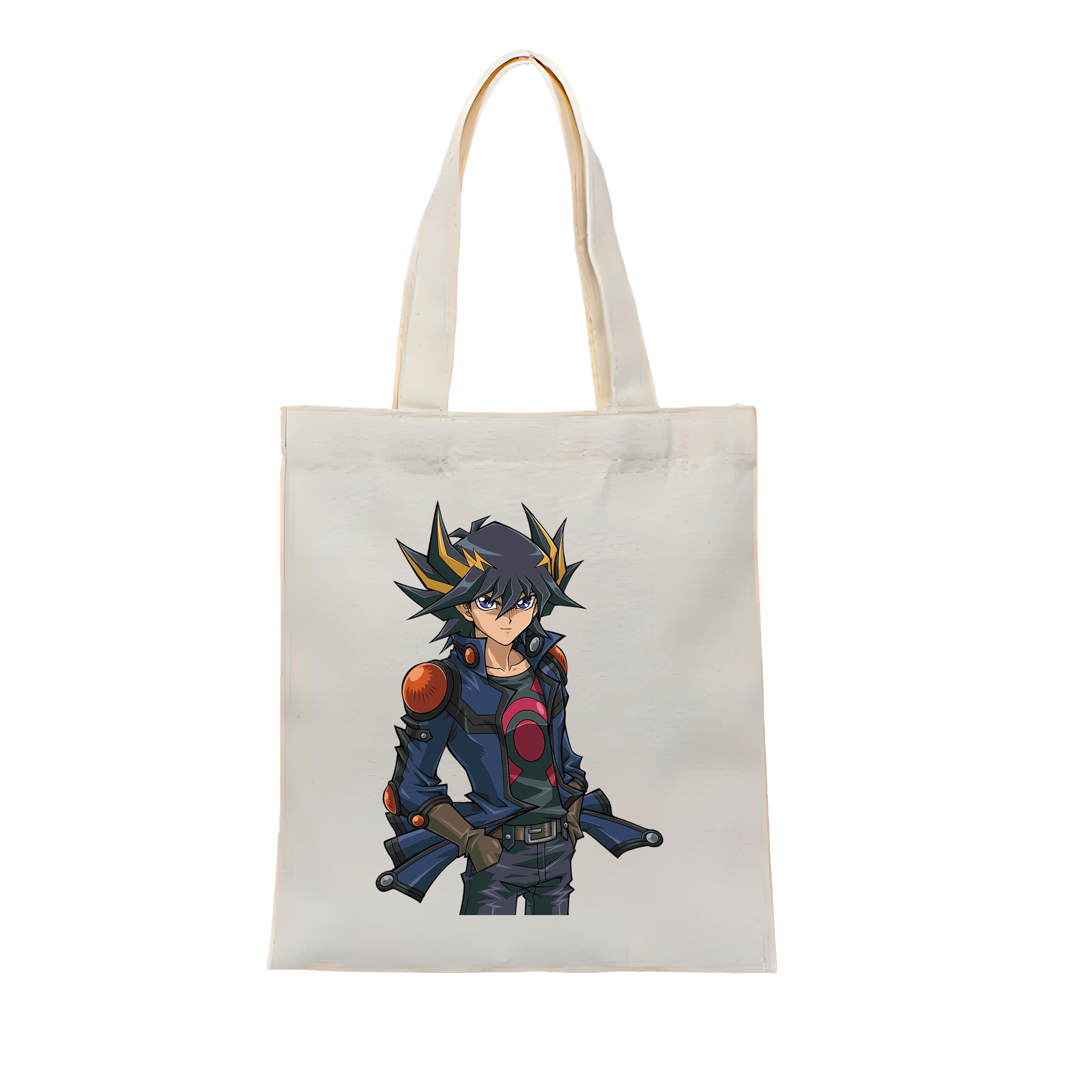 （画像用） 遊☆戯☆王 Yu-Gi-Oh! 縦型キャンバス生地手提げバッグ　トートバッグ