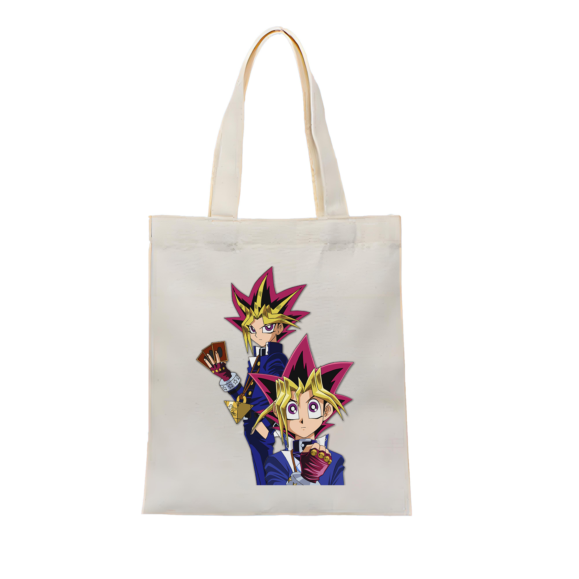 （画像用） 遊☆戯☆王 Yu-Gi-Oh! 縦型キャンバス生地手提げバッグ　トートバッグ