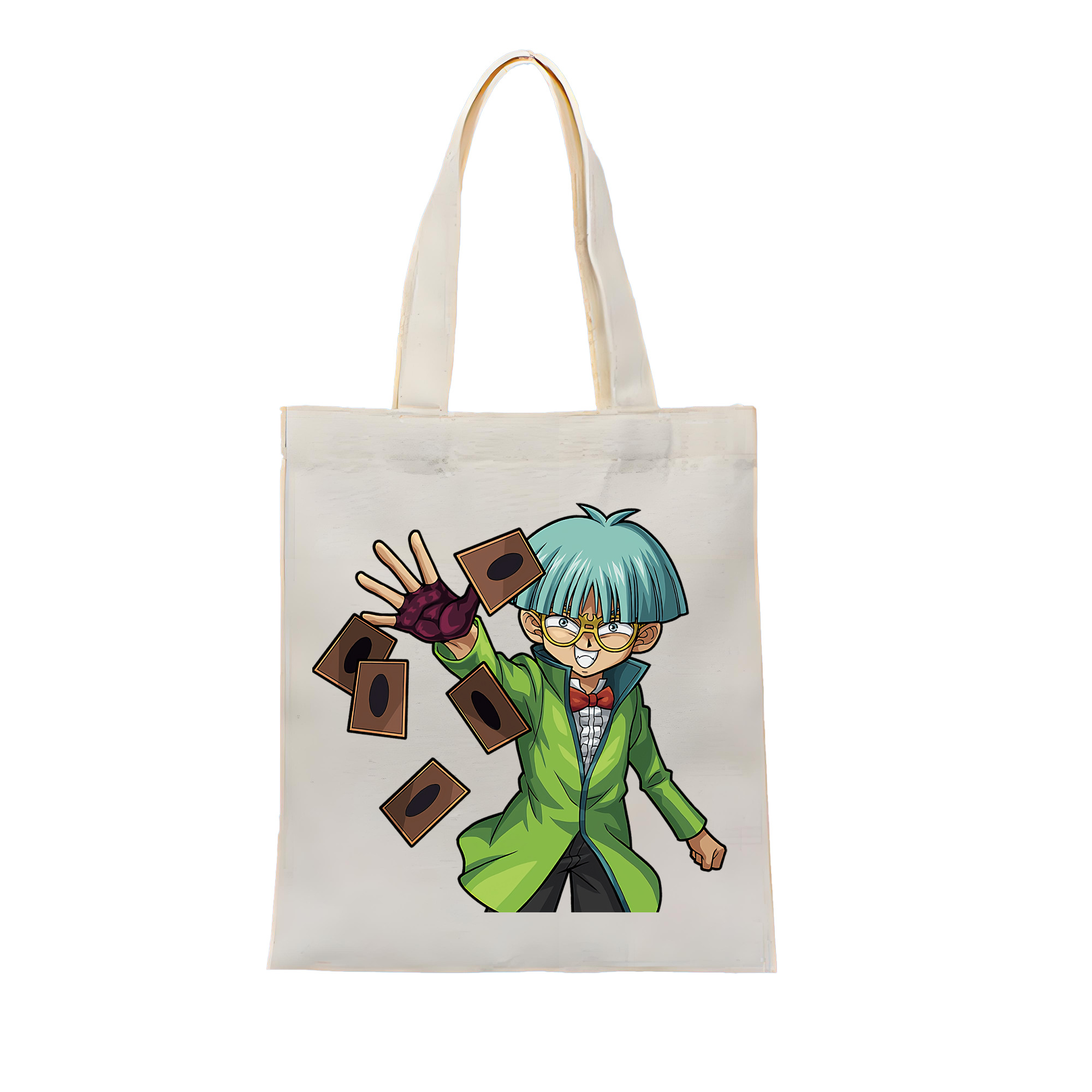 （画像用） 遊☆戯☆王 Yu-Gi-Oh! 縦型キャンバス生地手提げバッグ　トートバッグ