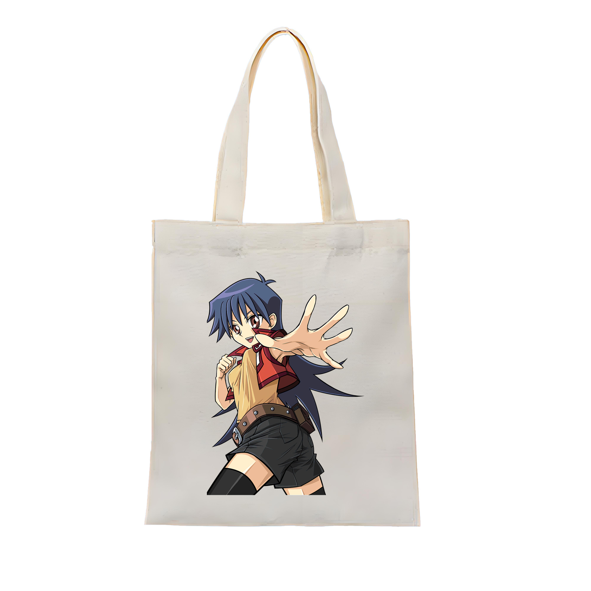 （画像用） 遊☆戯☆王 Yu-Gi-Oh! 縦型キャンバス生地手提げバッグ　トートバッグ