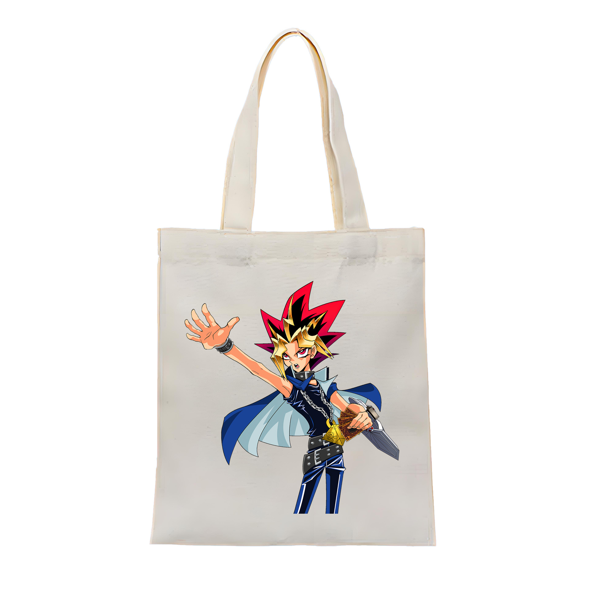 （画像用） 遊☆戯☆王 Yu-Gi-Oh! 縦型キャンバス生地手提げバッグ　トートバッグ