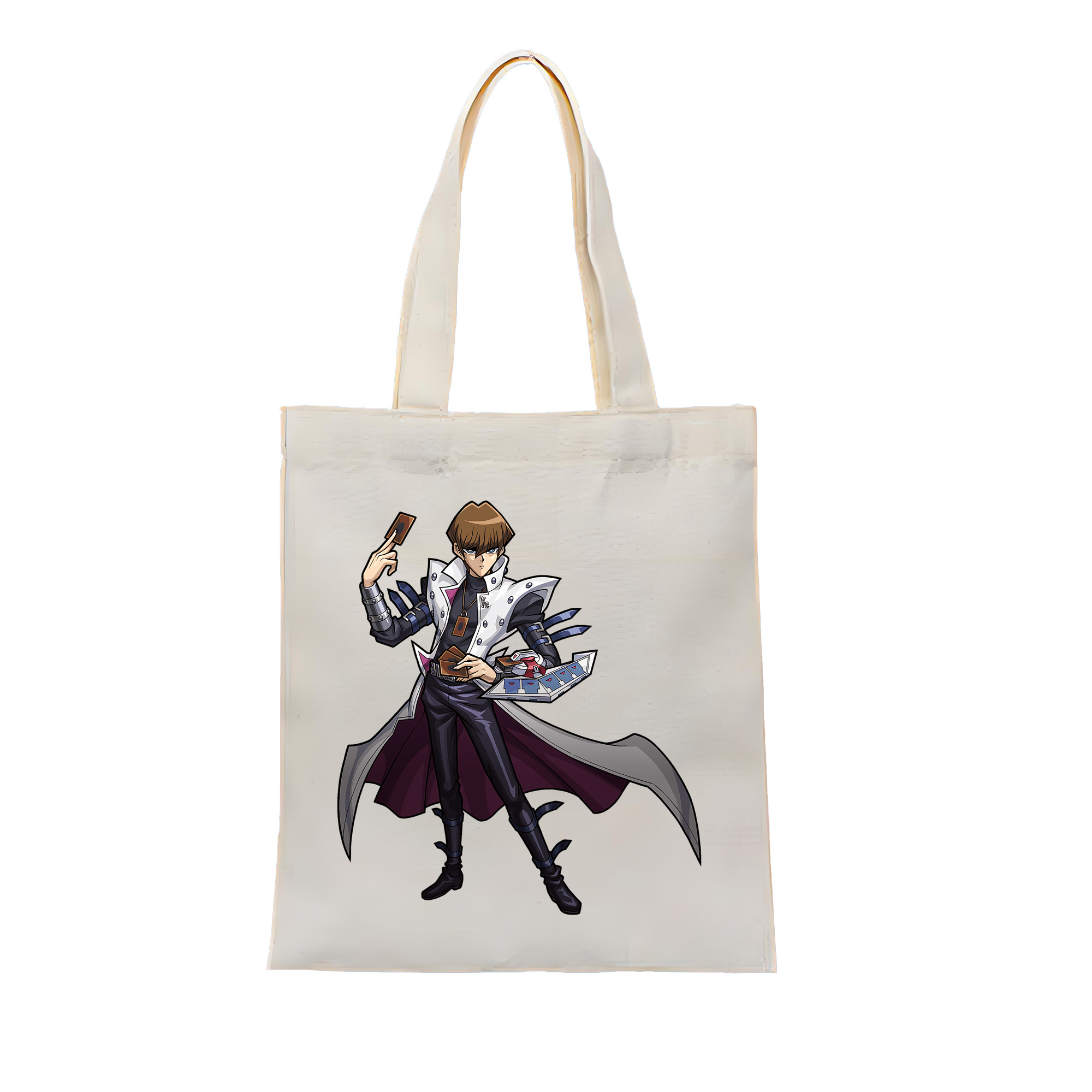 （画像用） 遊☆戯☆王 Yu-Gi-Oh! 縦型キャンバス生地手提げバッグ　トートバッグ