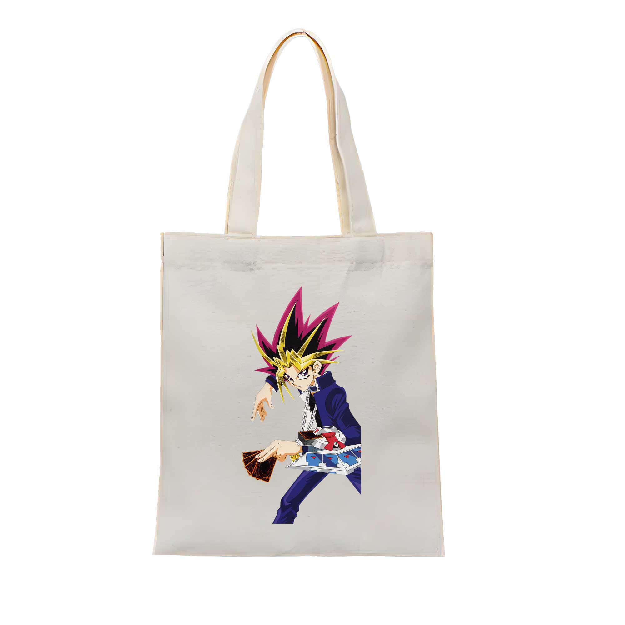 （画像用） 遊☆戯☆王 Yu-Gi-Oh! 縦型キャンバス生地手提げバッグ　トートバッグ