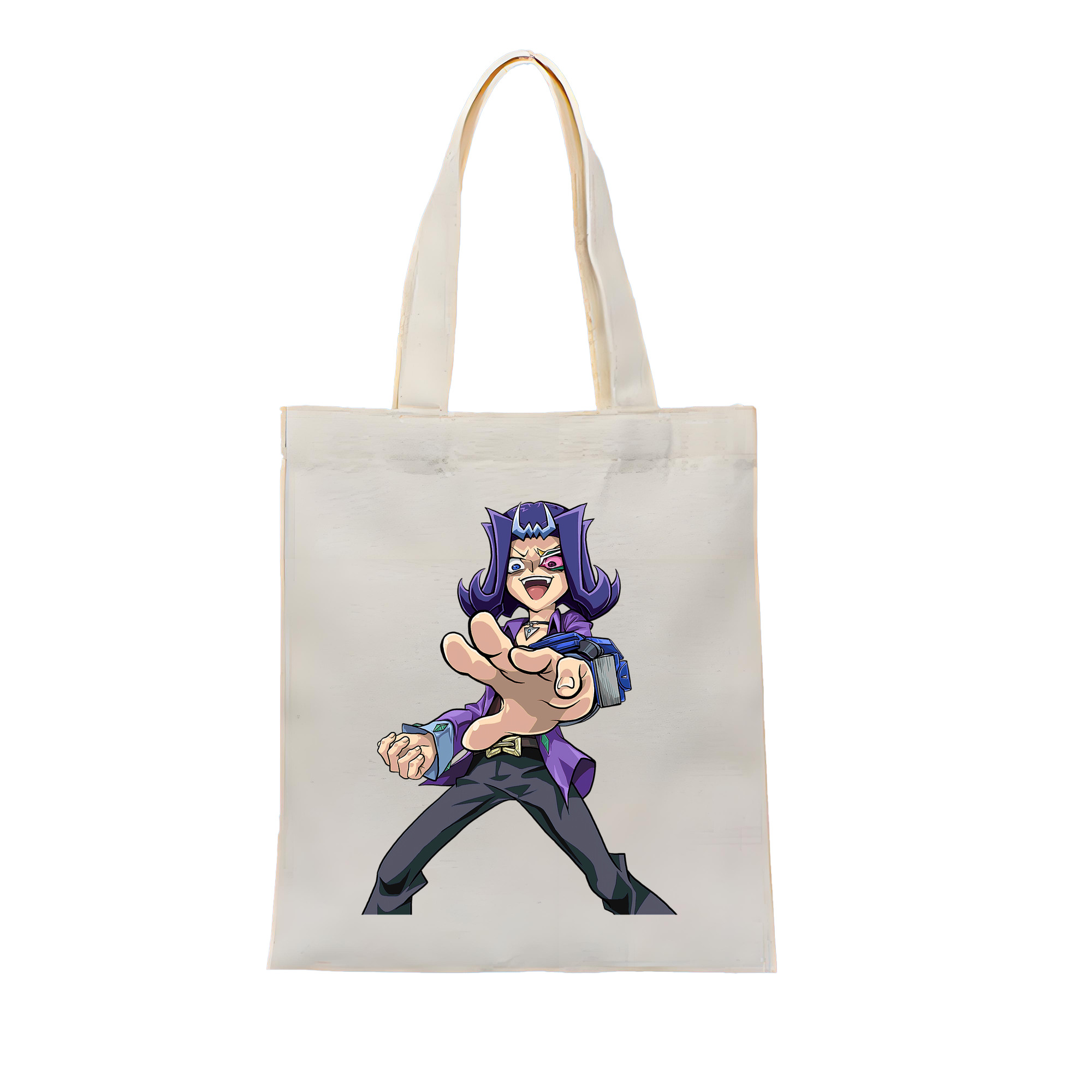 （画像用） 遊☆戯☆王 Yu-Gi-Oh! 縦型キャンバス生地手提げバッグ　トートバッグ