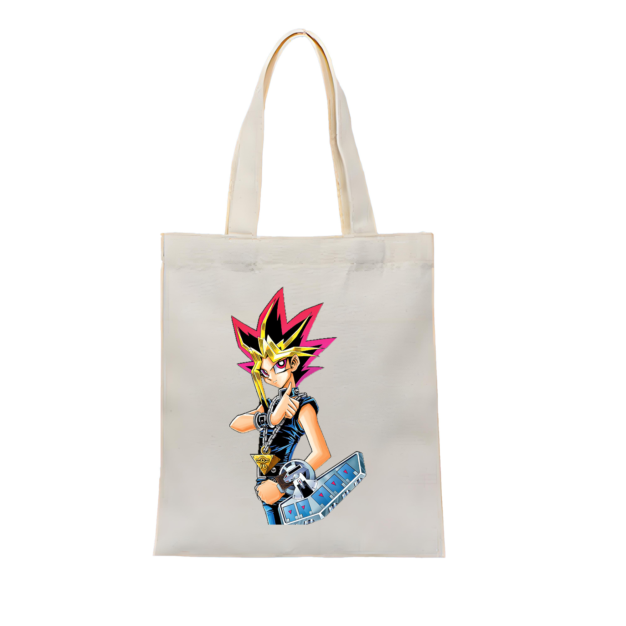 （画像用） 遊☆戯☆王 Yu-Gi-Oh! 縦型キャンバス生地手提げバッグ　トートバッグ