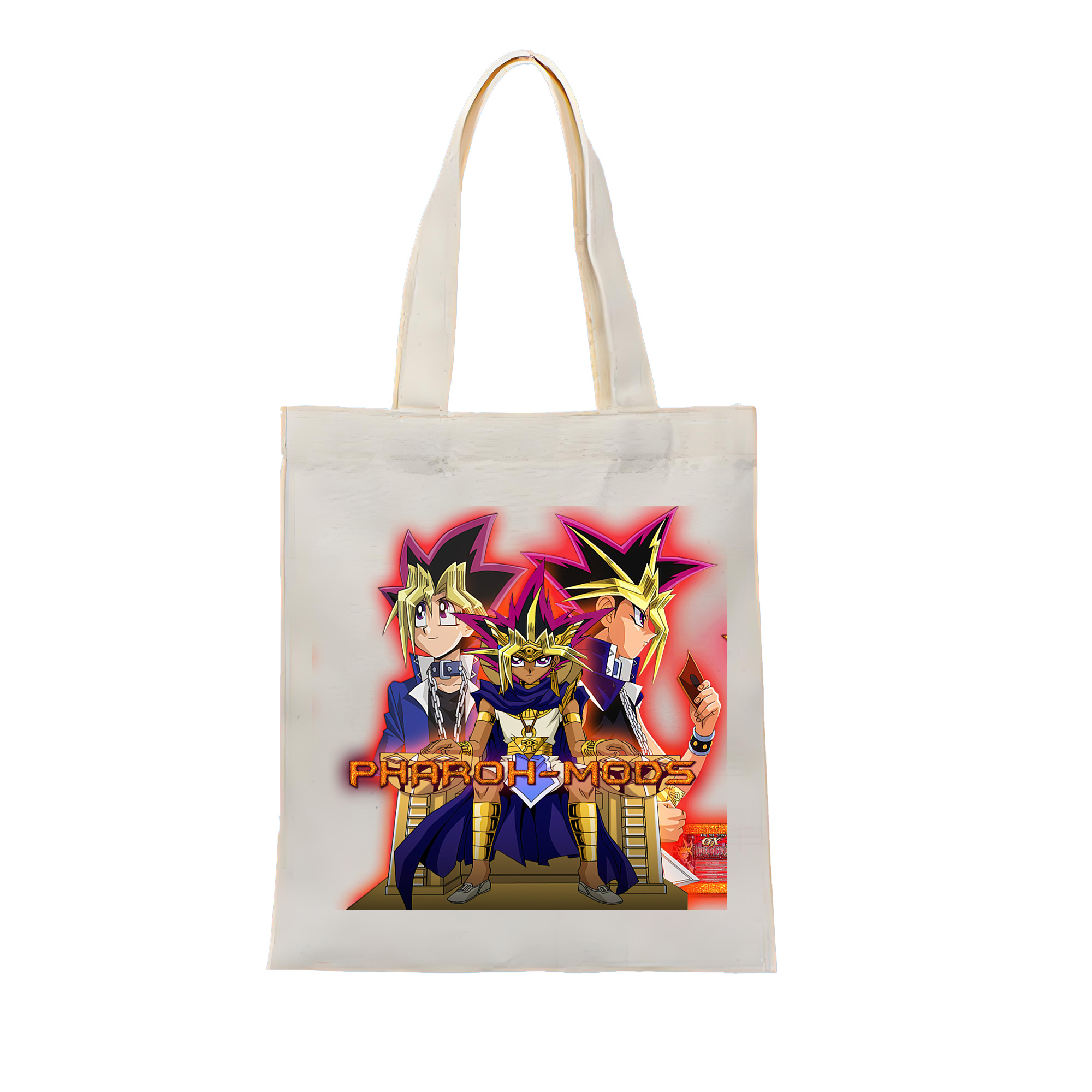 （画像用） 遊☆戯☆王 Yu-Gi-Oh! 縦型キャンバス生地手提げバッグ　トートバッグ