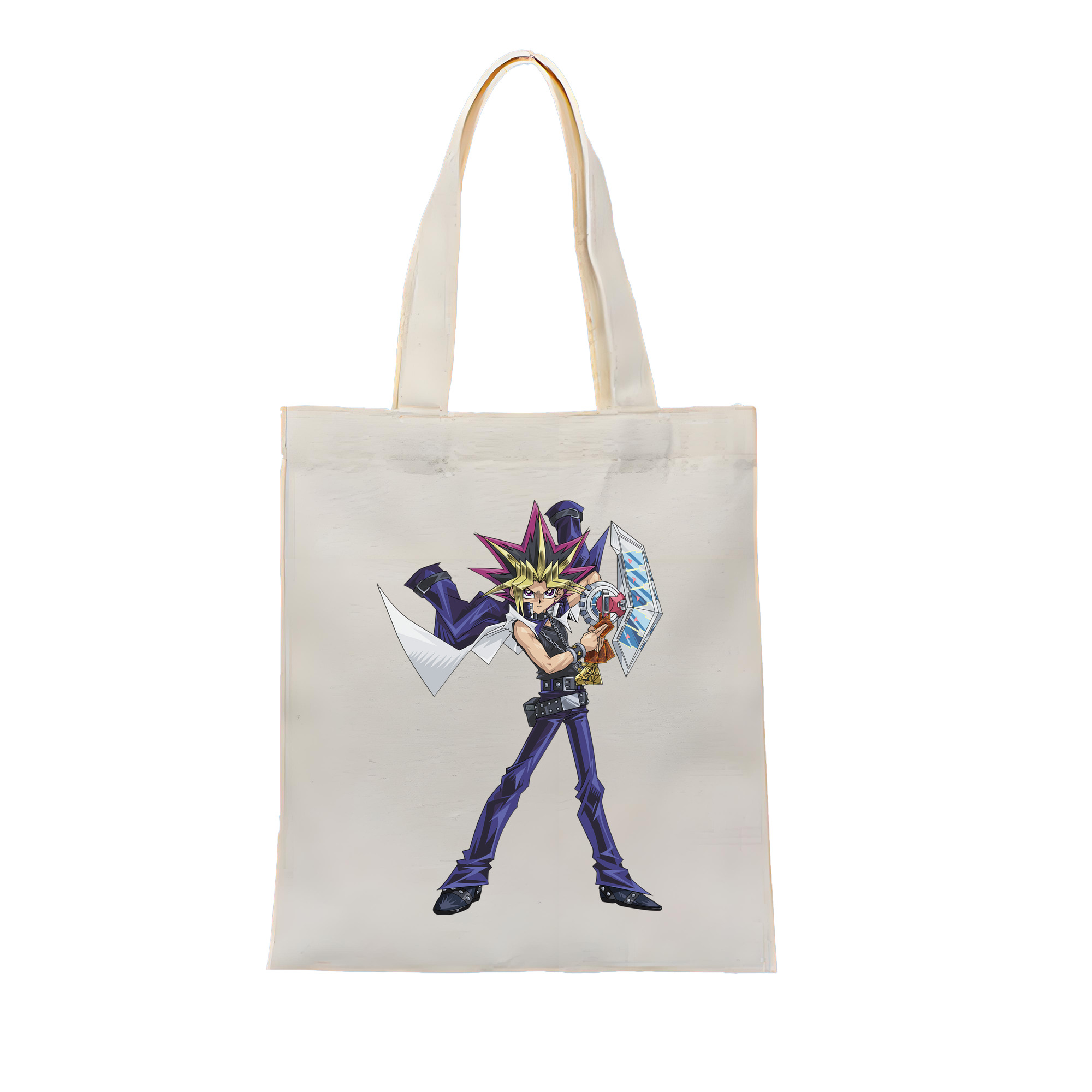 （画像用） 遊☆戯☆王 Yu-Gi-Oh! 縦型キャンバス生地手提げバッグ　トートバッグ