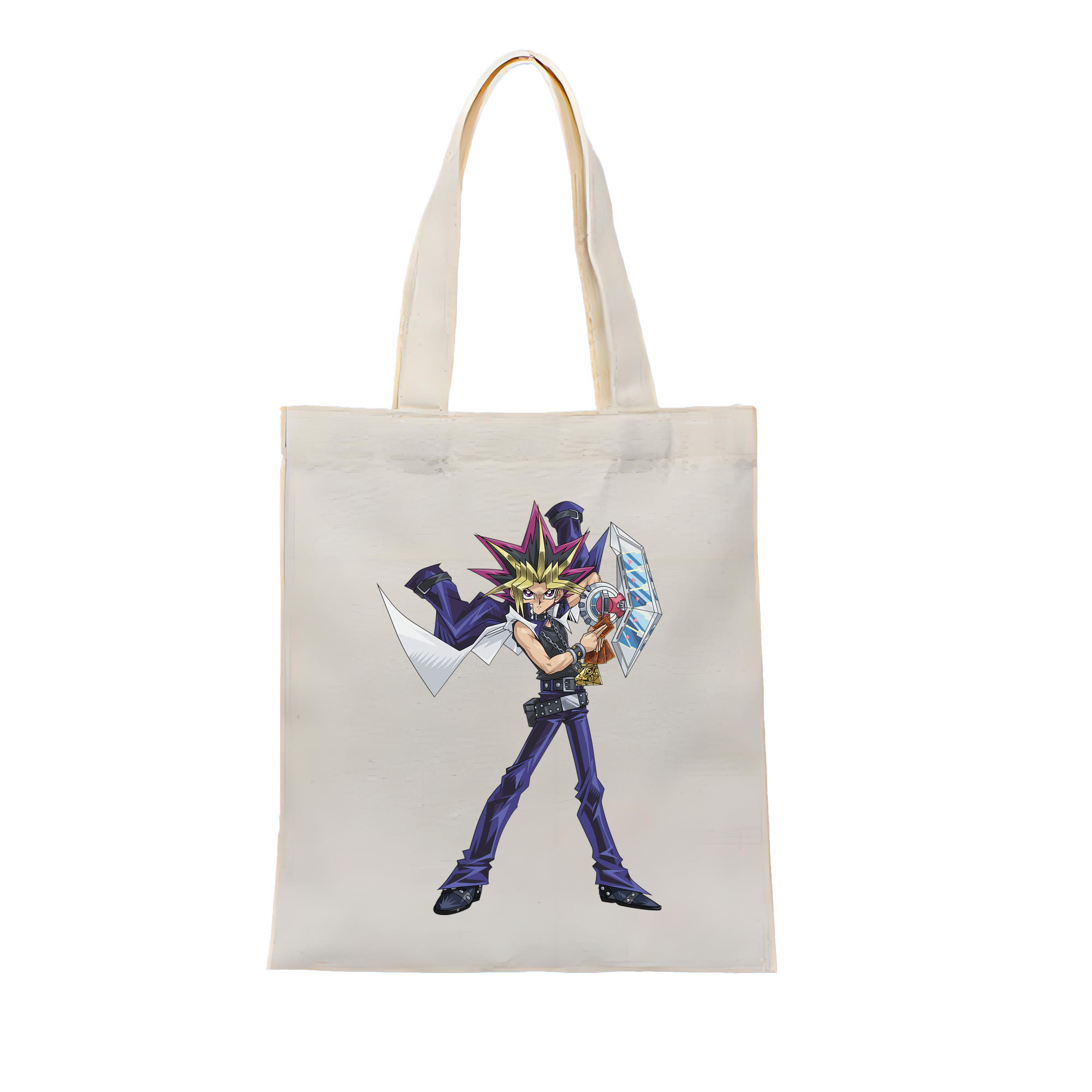 （画像用） 遊☆戯☆王 Yu-Gi-Oh! 縦型キャンバス生地手提げバッグ　トートバッグ